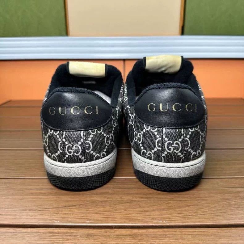 Gucci Gucci Sneakers Black Grey Size 43.5-2505 Size US 10.5 / EU 43-44 - 2 Thumbnail