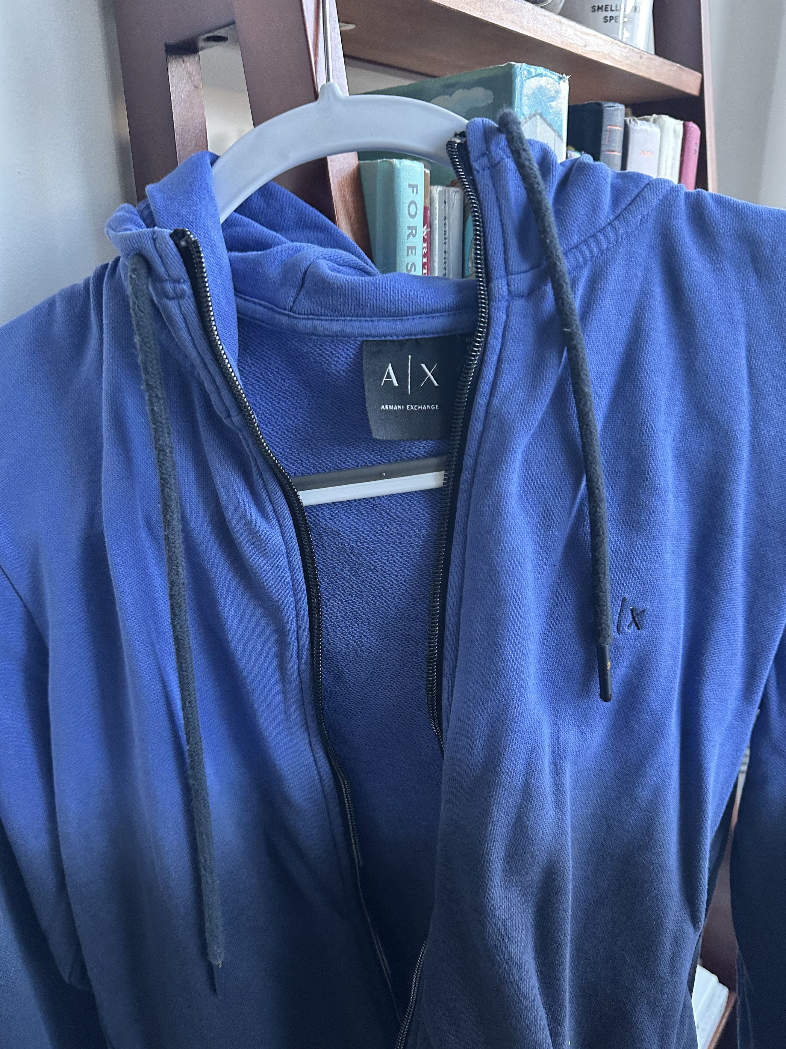 Armani Exchange 2010s Vintage Dip Dye AX Hoodie Size US XS / EU 42 / 0 - 3 Thumbnail