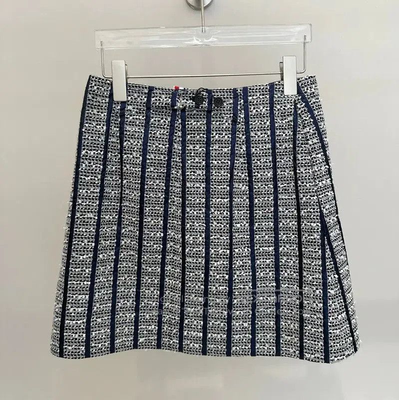 Thom Browne Thom Browne A-Line Skirt in Blue-Grey . Size 23" - 1 Thumbnail