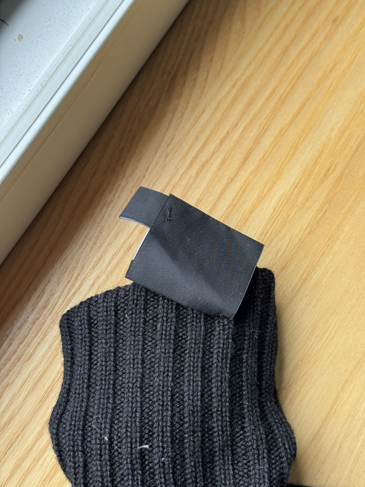 Designer × Gucci Gucci Wool Black Stripes Gloves Size ONE SIZE - 5 Thumbnail