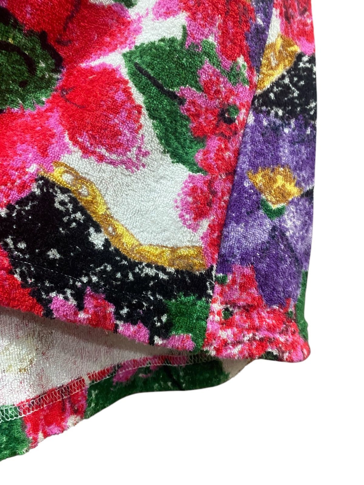 Celine CELINE Floral Velvet Blouse Shirt Size L / US 10 / IT 46 - 8 Thumbnail