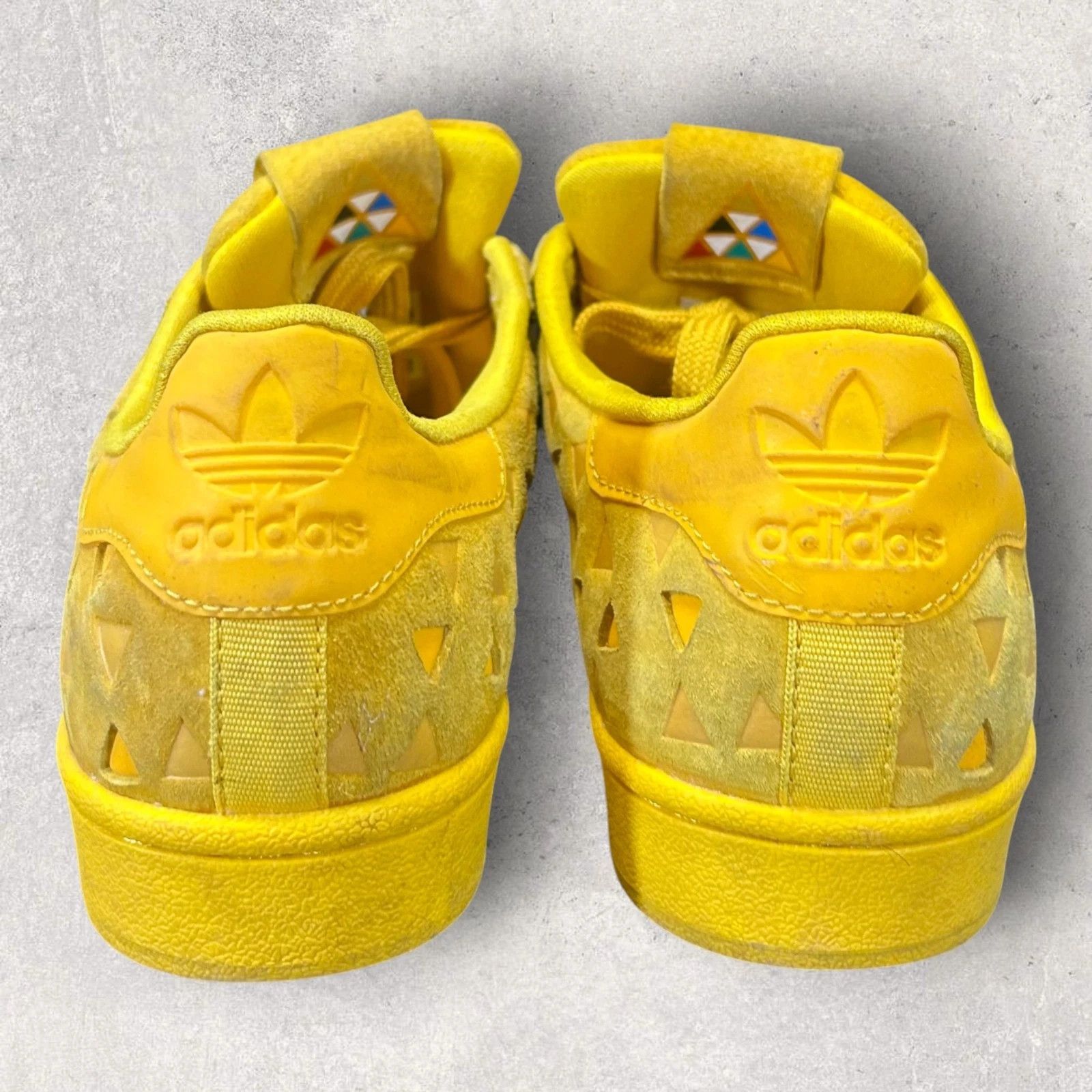Adidas Adidas Sneakers Shoes Size 4 Superstar J Gold Yellow Suede S Size US 5 / EU 37 - 8 Thumbnail