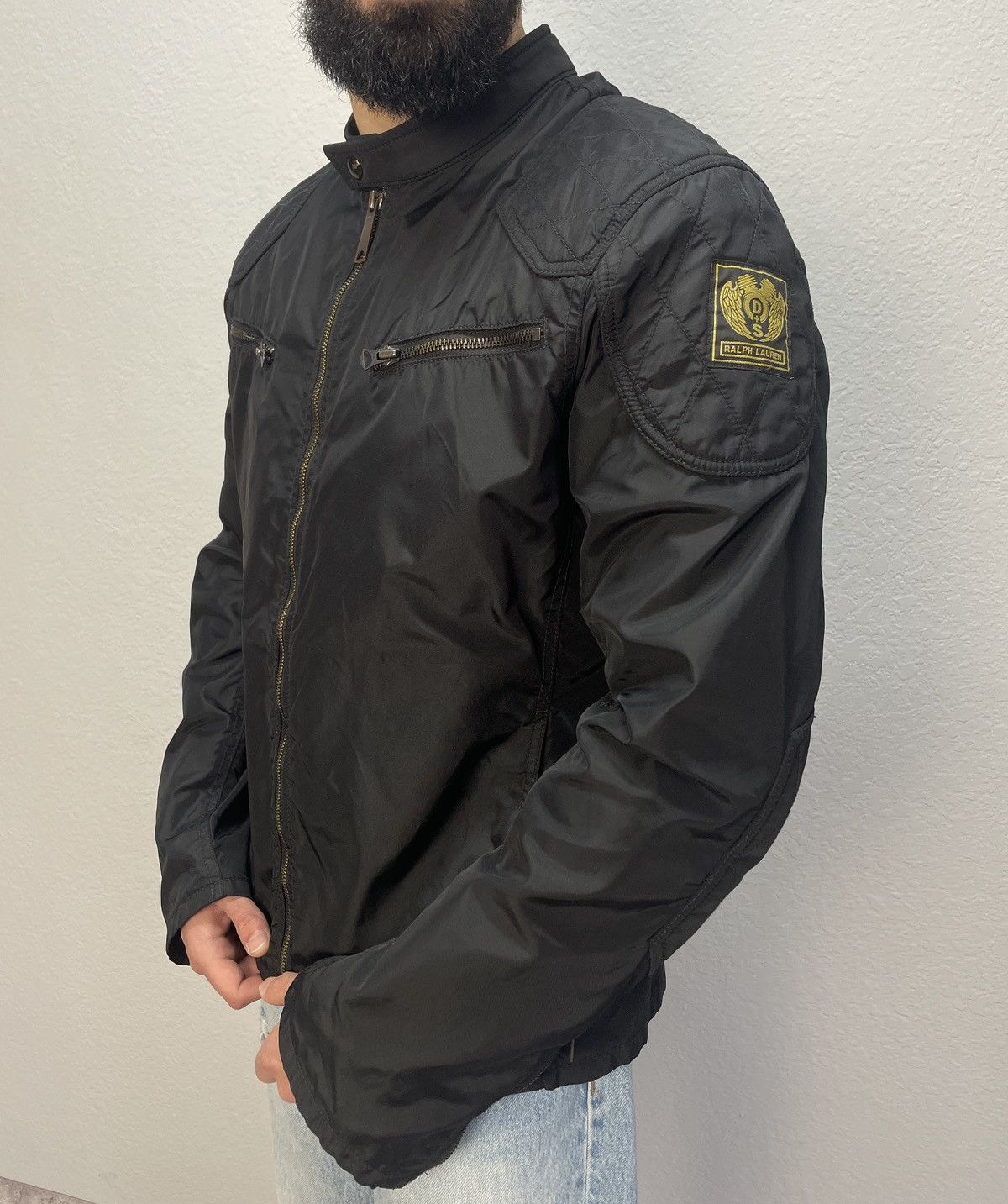 Vintage Vintage 00s Polo Ralph Lauren Denim & Suplly Biker Jacket Size US M / EU 48-50 / 2 - 5 Thumbnail