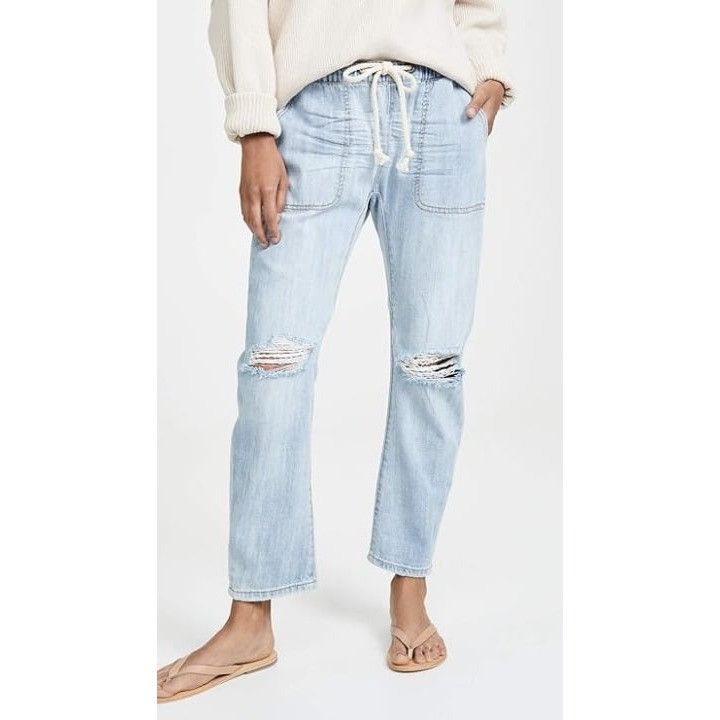 One Teaspoon One Teaspoon Women's Shabbies Drawstring Boyfriend Jeans Hus Size 29" - 5 Thumbnail