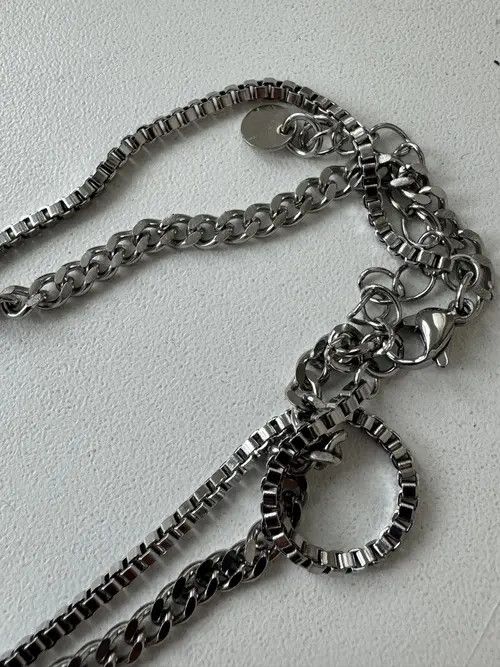 Other Zircon Star Double Layer Necklace Unisex Size ONE SIZE - 6 Thumbnail