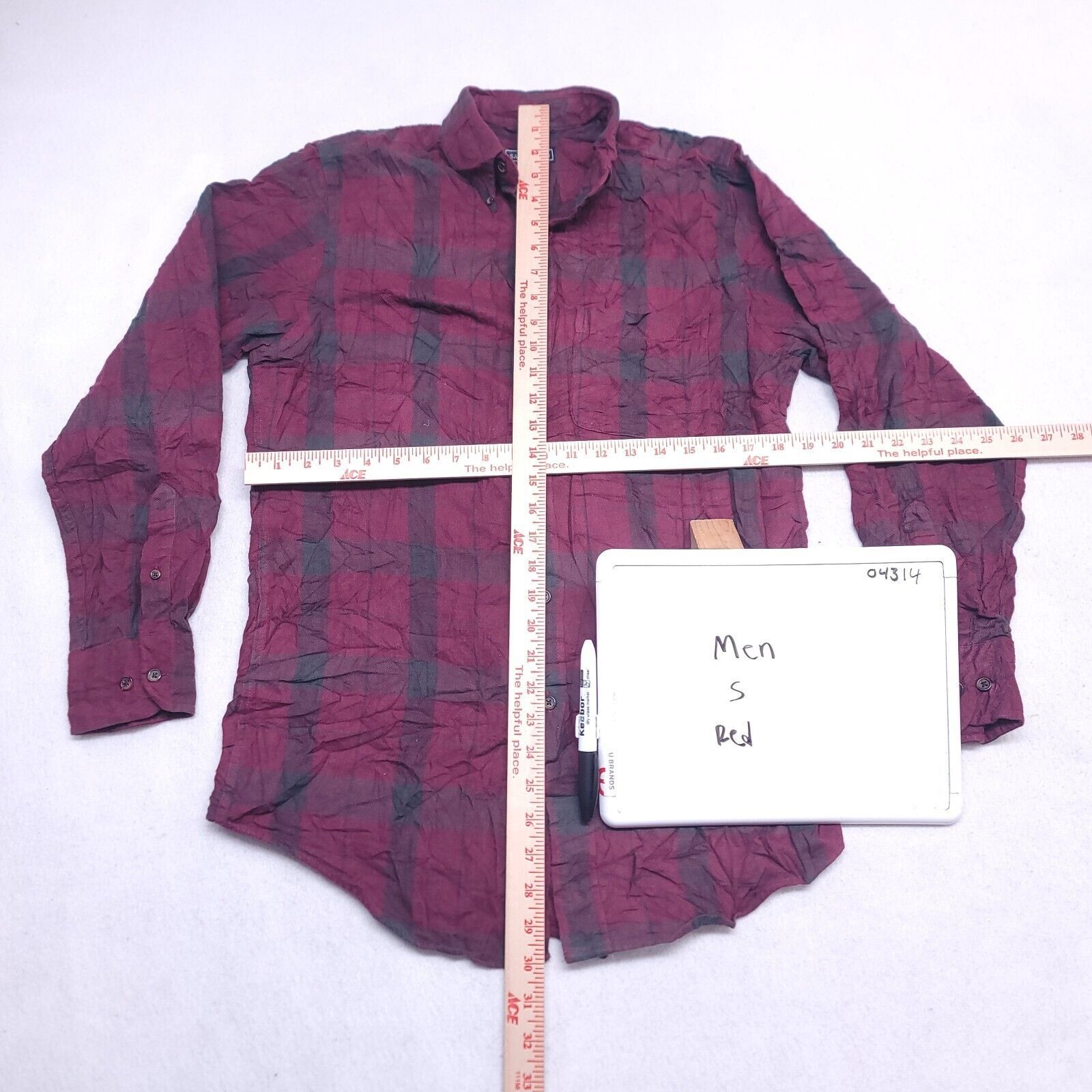 Saddlebred Saddlebred Tartan Flannel Button Up Shirt Mens Size S Red Size US S / EU 44-46 / 1 - 6 Thumbnail