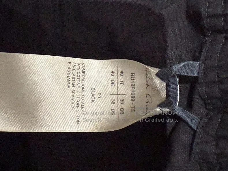 Rick Owens Rick Owens Black Cropped Shorts . Size US 30 / EU 46 - 4 Thumbnail