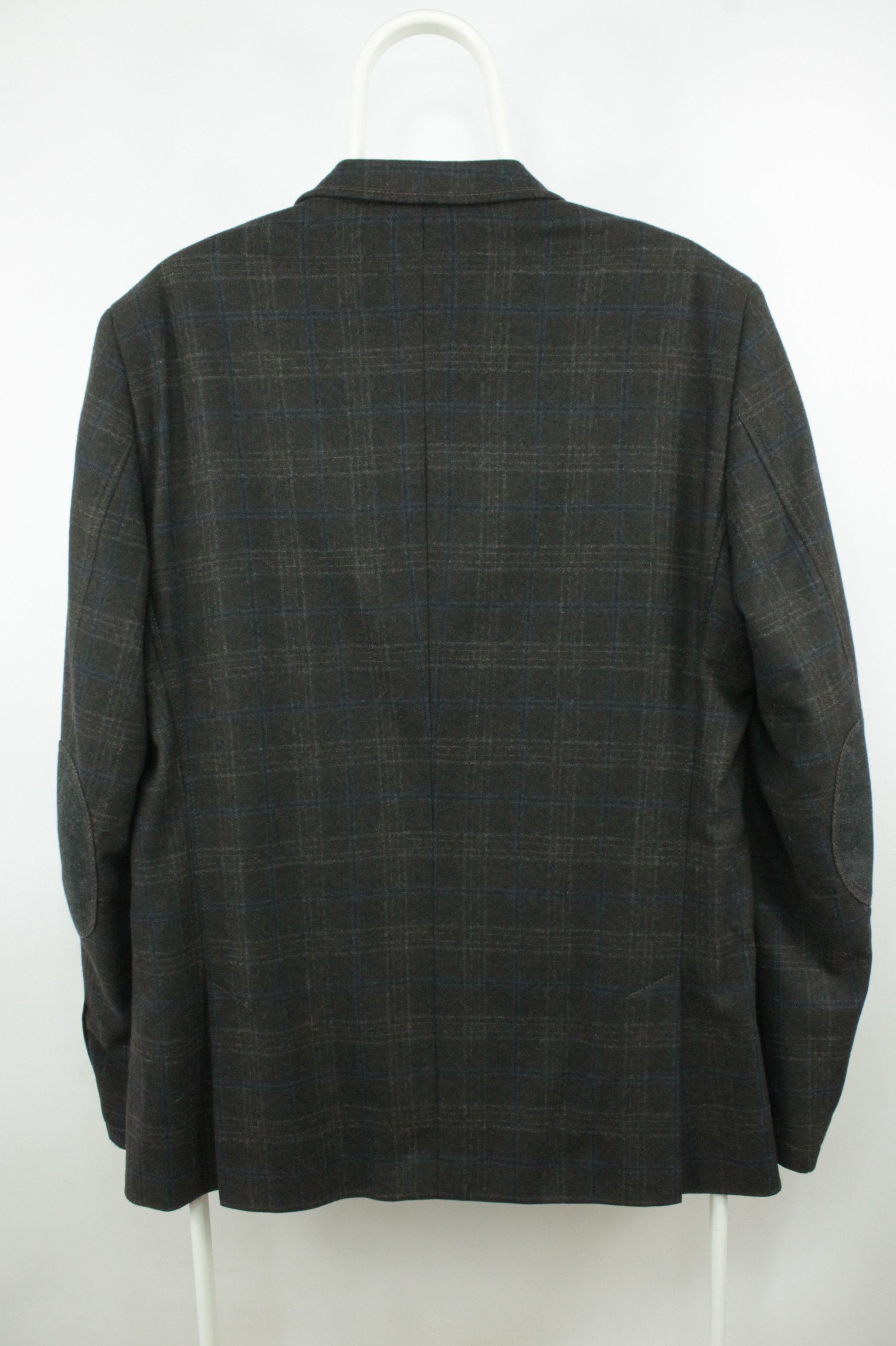Other Club Of Gents Checked Wool Elbow Patch Sport Coat Jacket Size US L / EU 52-54 / 3 - 5 Thumbnail