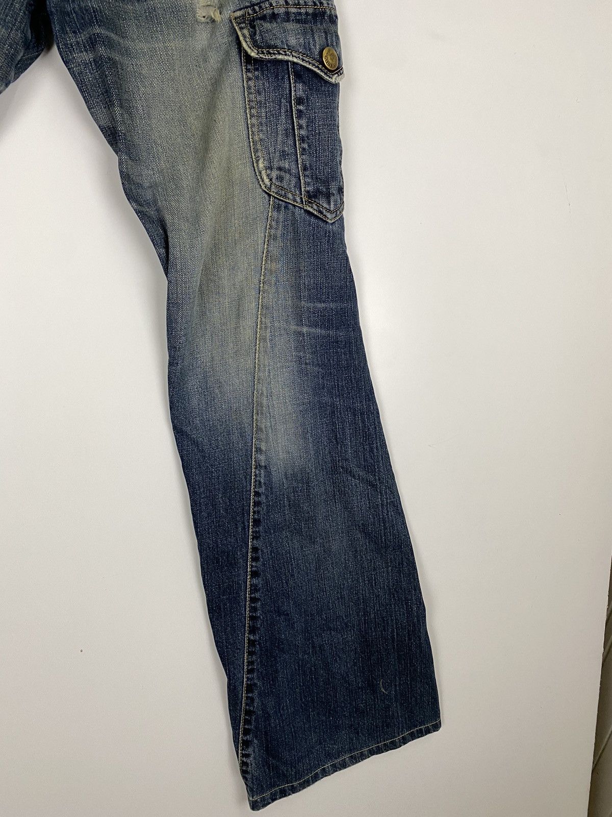 Lee ✅️Vintage Lee Raider Distressed Denim Cargo Size US 38 / EU 54 - 5 Thumbnail