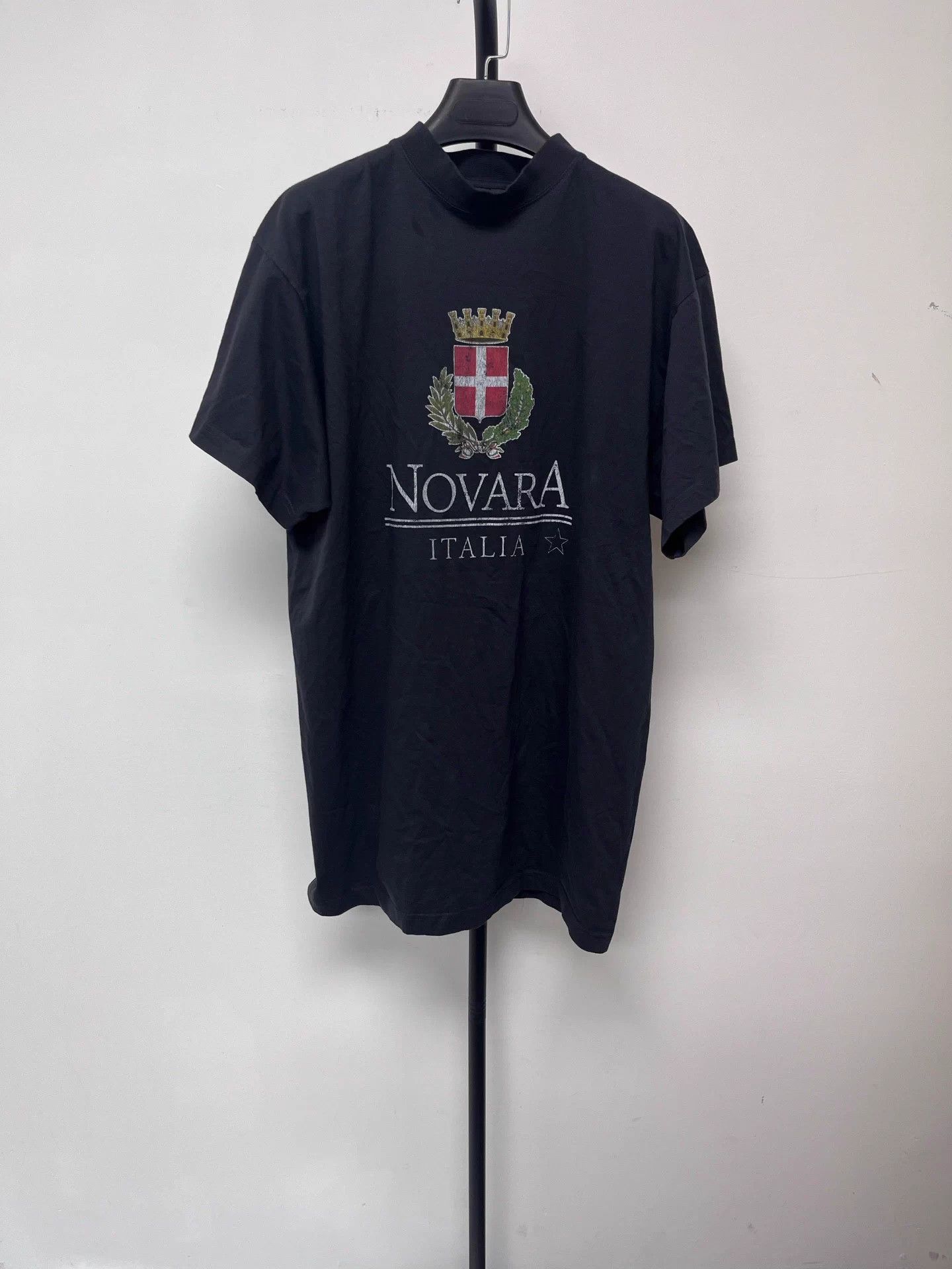 Balenciaga Balenciaga SS T-shirt logo print oversized men's black Size US S / EU 44-46 / 1 - 1 Thumbnail
