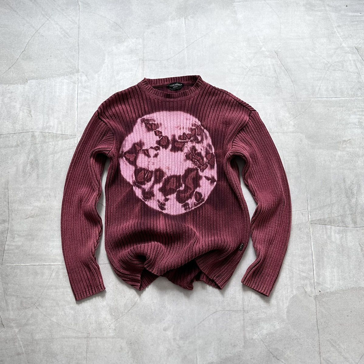 Japan Junya Watanabe Style Rib Knit Sweater LGB Vibe Y2K