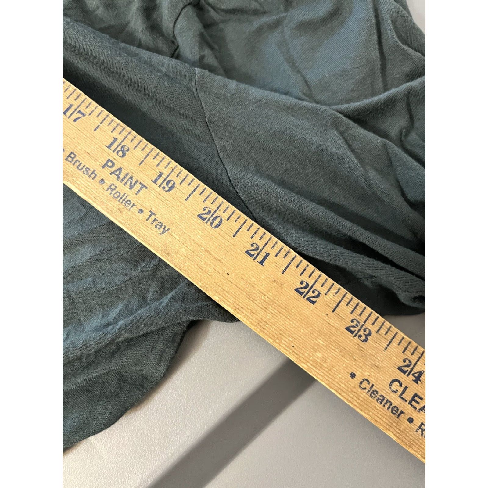 Ann Taylor VINTAGE Ann Taylor LOFT Womens Henley Blouse Top Plus 20/22 Long Sleeve Green Cotton Rayon Casual Workwear Size 3XL / US 20-22 - 5 Thumbnail