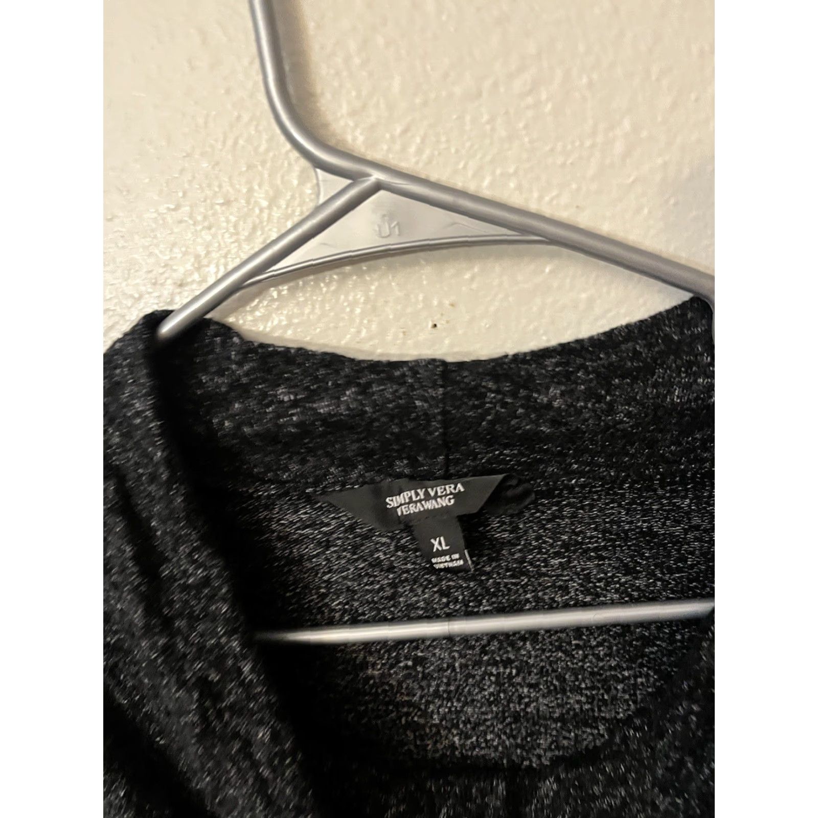 Vintage VINTAGE Simply Vera Wang Women’s Cowl Neck Long Sleeve Sweater XL Black Size XL / US 12-14 / IT 48-50 - 2 Thumbnail