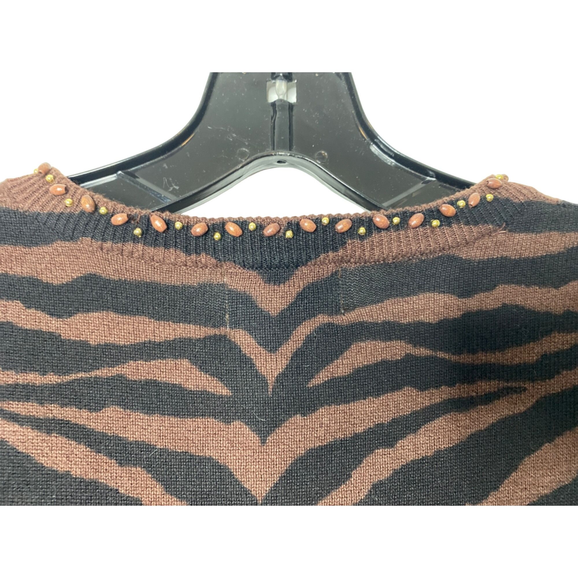 Vintage VINTAGE 90'S/Y2K JUST B WOMEN'S BEADED SEQUIN ANIMAL PRINT C Size S / US 4 / IT 40 - 4 Thumbnail