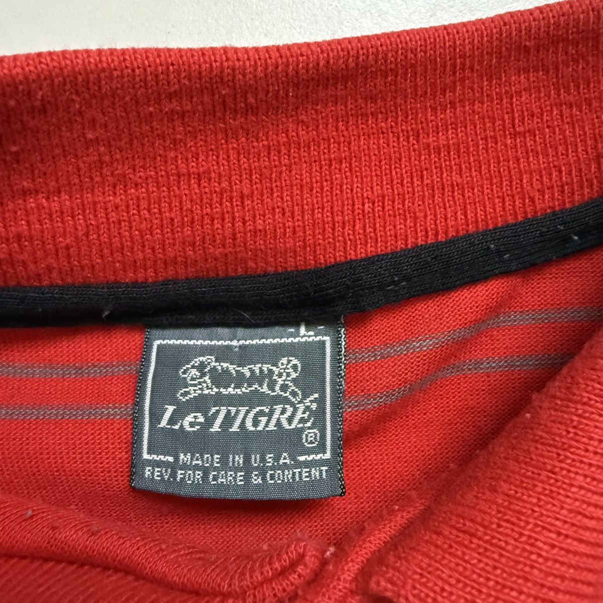 Le TIGRE Vintage Le Tigre Striped Polo Size US L / EU 52-54 / 3 - 6 Thumbnail