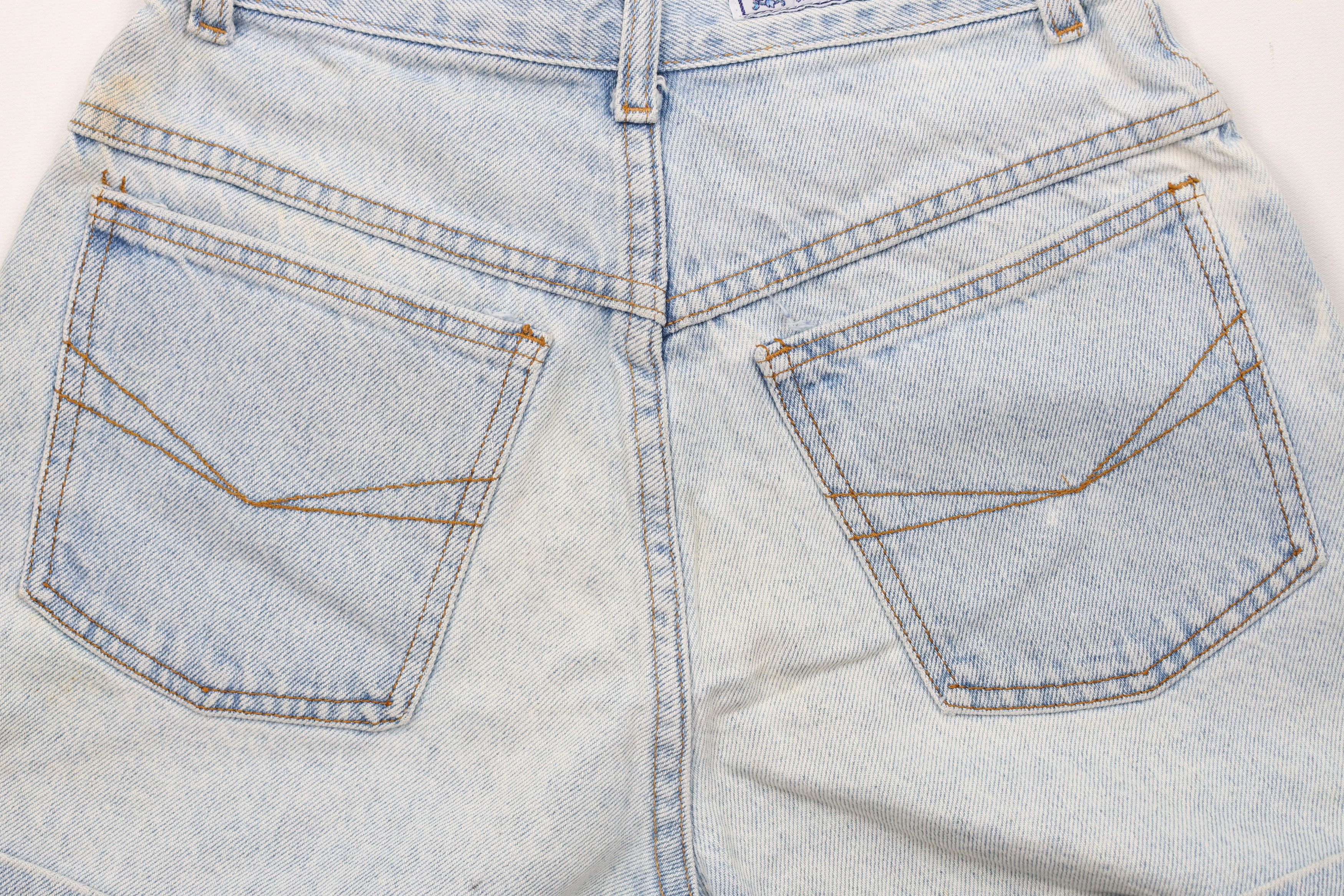 Vintage Vintage 90s Streetwear Cuffed Denim Jean Shorts Jorts USA Size 27" / US 4 / IT 40 - 13 Thumbnail