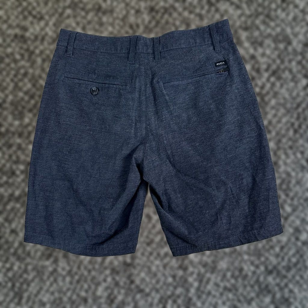 RVCA RVCA Shorts Mens 29 Gray Dual Purpose Chino Hybrid Trunks Flat Front Performance Bermuda Outdoor Pockets Mens Size US 29 - 1 Thumbnail