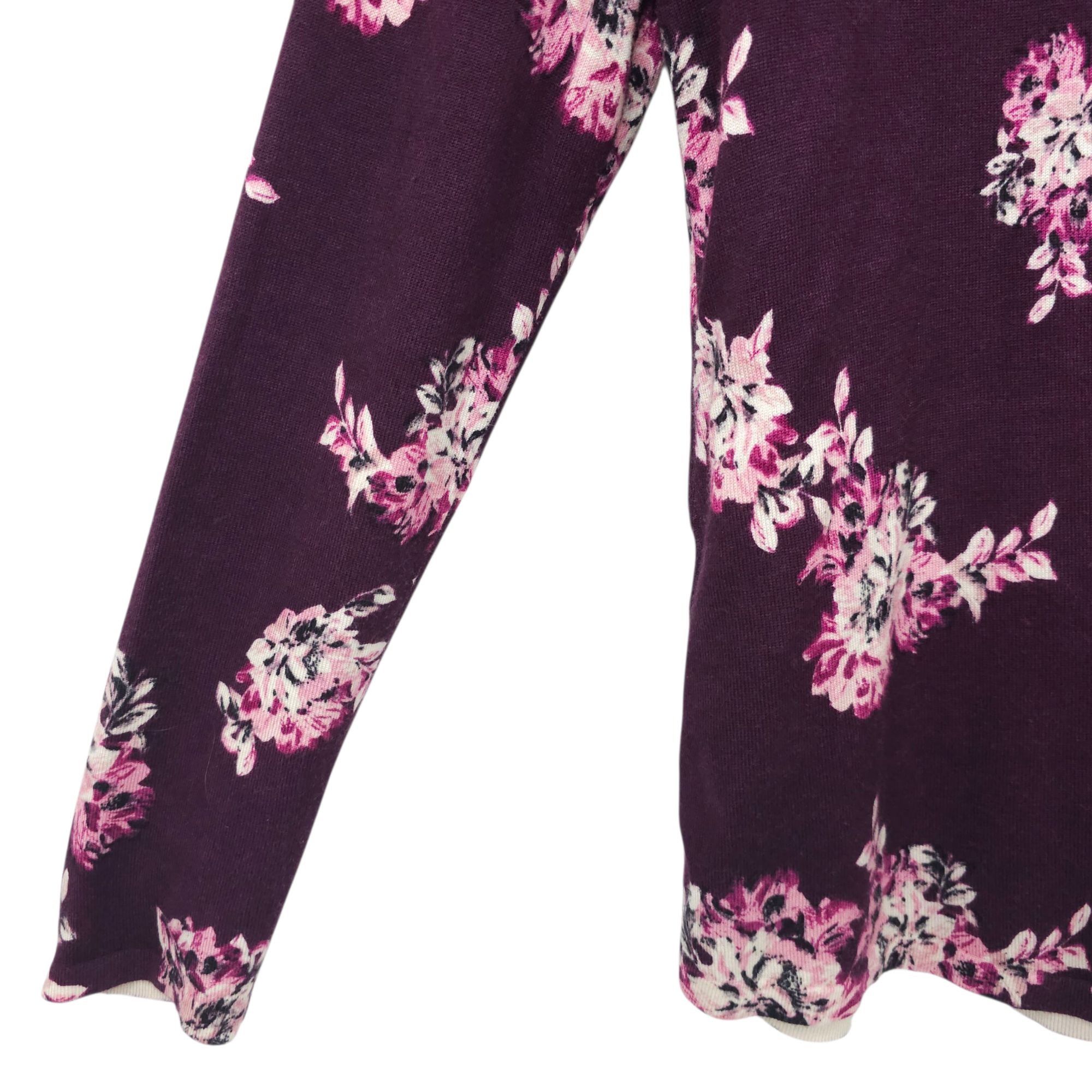 Chicos Chicos Simply Floral Knit Top Sweater Womens Size 1 US M Size M / US 6-8 / IT 42-44 - 15 Thumbnail