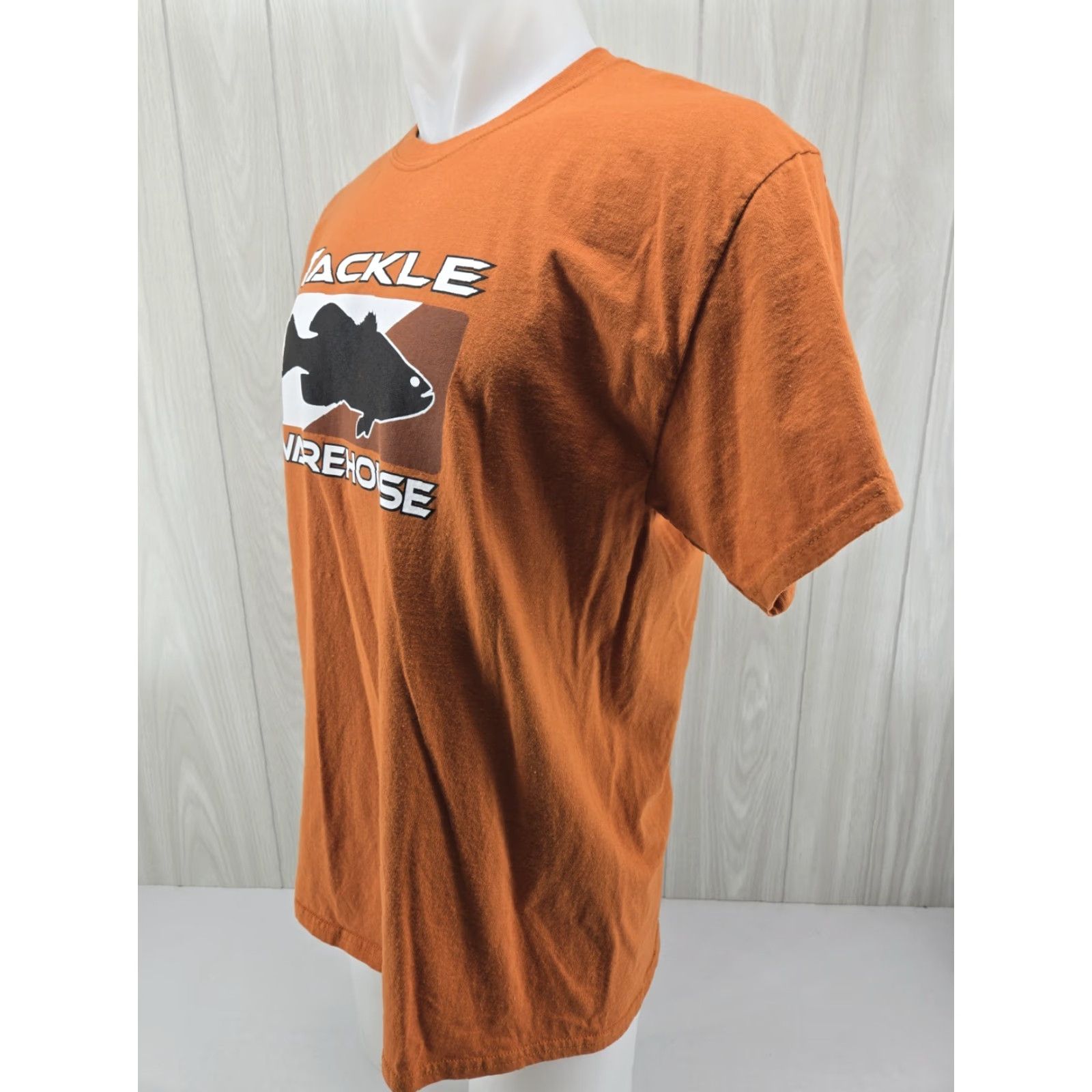 Gildan Gildan T-Shirt Mens Large Rust Orange Cotton Crew Neck Short Sleeve Logo Tackle Warehouse Casual Outdoor All Seasons Regular Fit Size US L / EU 52-54 / 3 - 4 Thumbnail