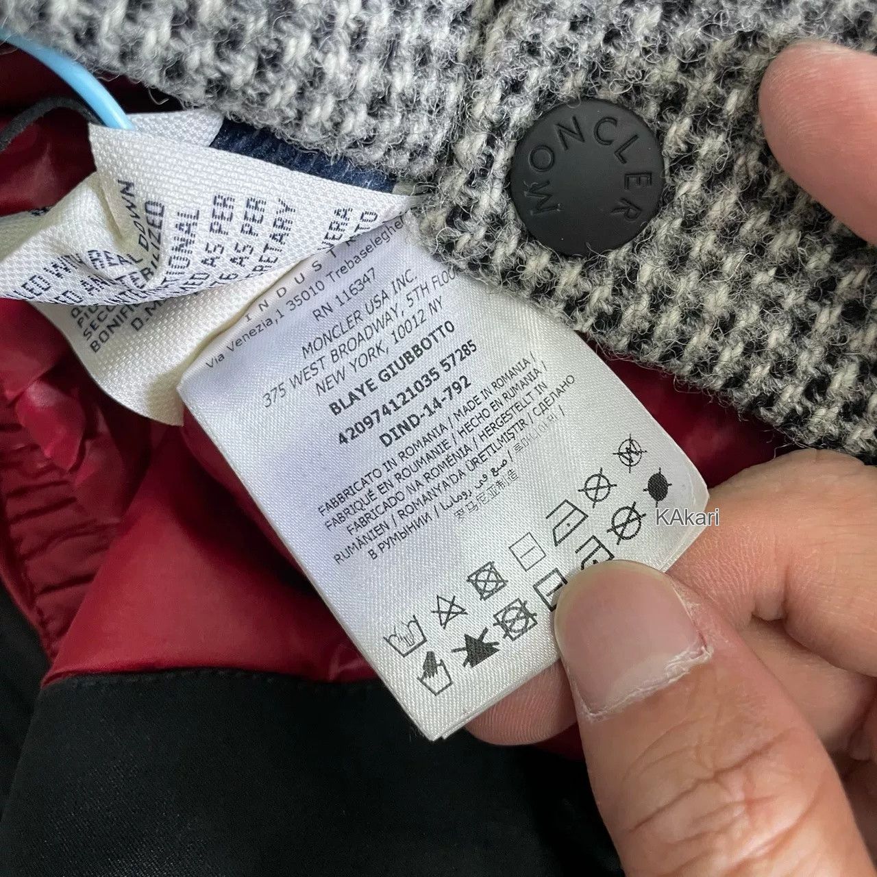 Moncler Moncler Houndstooth Hooded Jacket Size US L / EU 52-54 / 3 - 3 Thumbnail