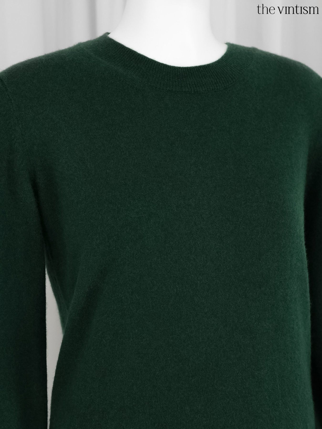 Other Bite Studios Green 100% Pure Cashmere Crewneck Sweater Size S / US 4 / IT 40 - 4 Thumbnail