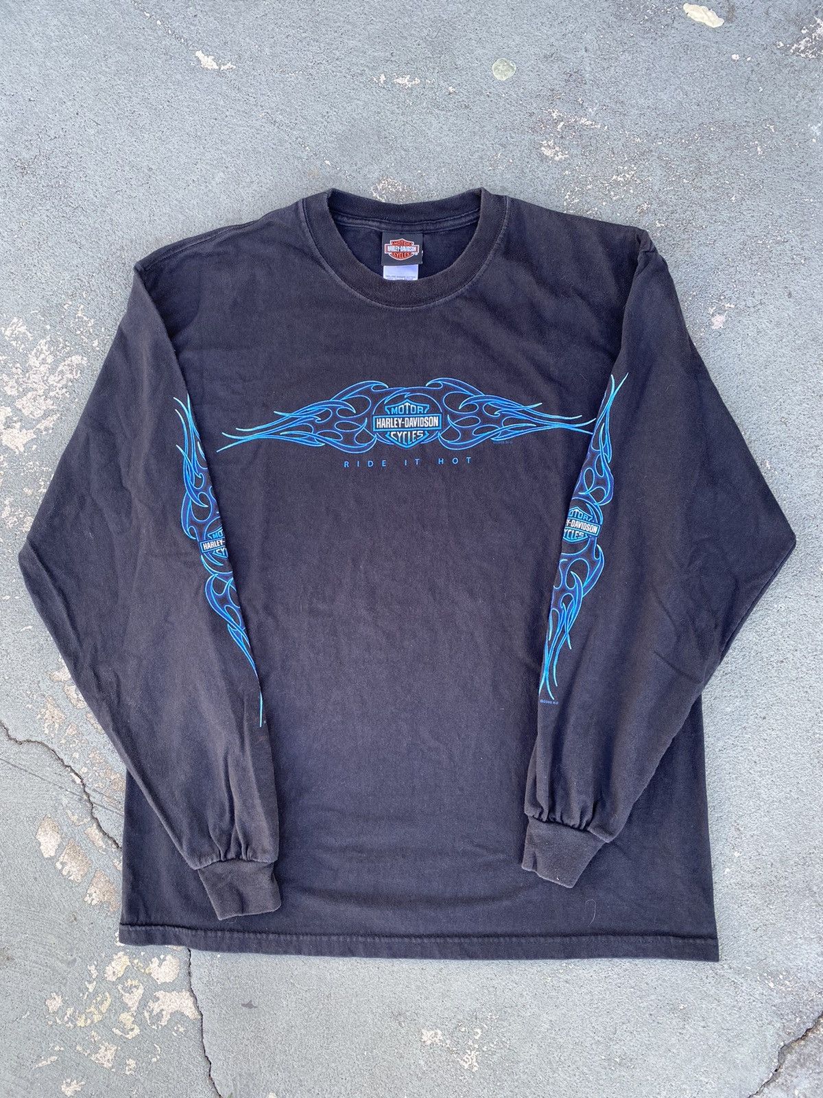 Harley Davidson × Jnco × Southpole Crazy y2k Harley Davidson blue 