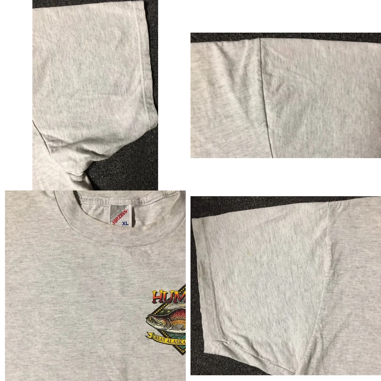 Vintage VINTAGE 90s Humpys Great Alaskan Alehouse T-Shirt XL Gray Beer Bar Funny Grunge Biker Joke United States Fish Mens Shirts Size US XL / EU 56 / 4 - 8 Thumbnail