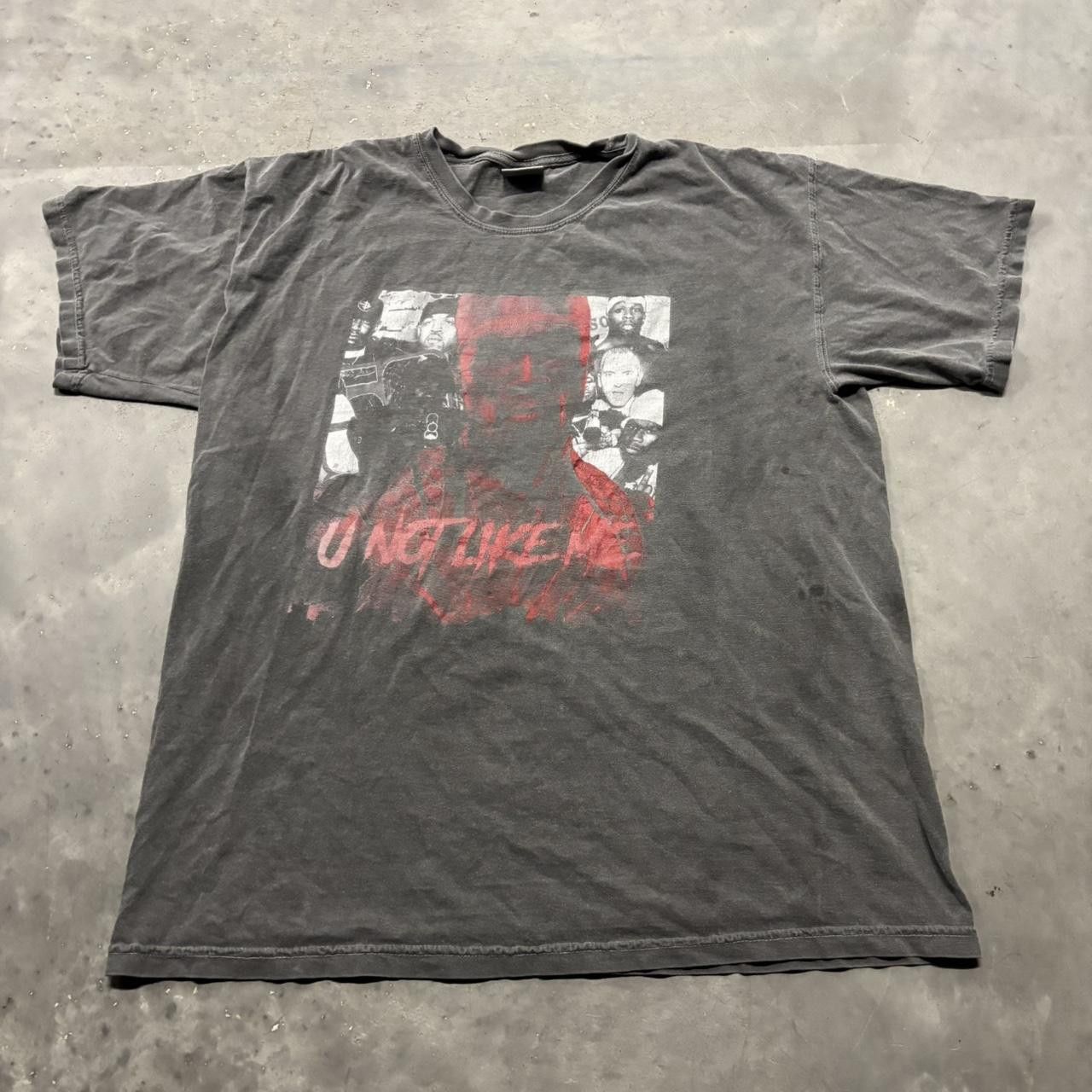 Japanese Brand × Vintage Crazy Vintage Y2K/2000s Faded Rapper Hip Hop Streetwear Graphic Tee! Size US XL / EU 56 / 4 - 1 Thumbnail