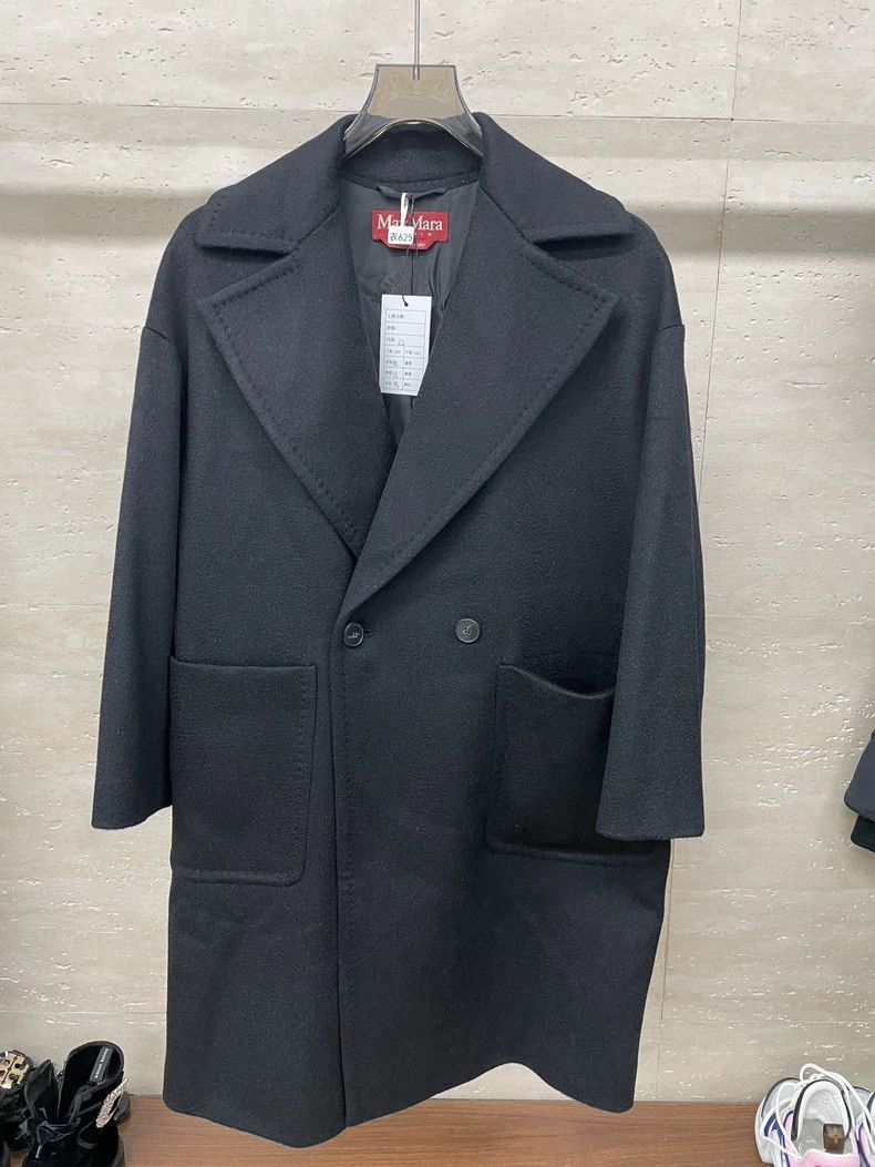 Max Mara Maxmara Double-Breasted Wool Coat -dmc Size US M / EU 48-50 / 2 - 1 Thumbnail