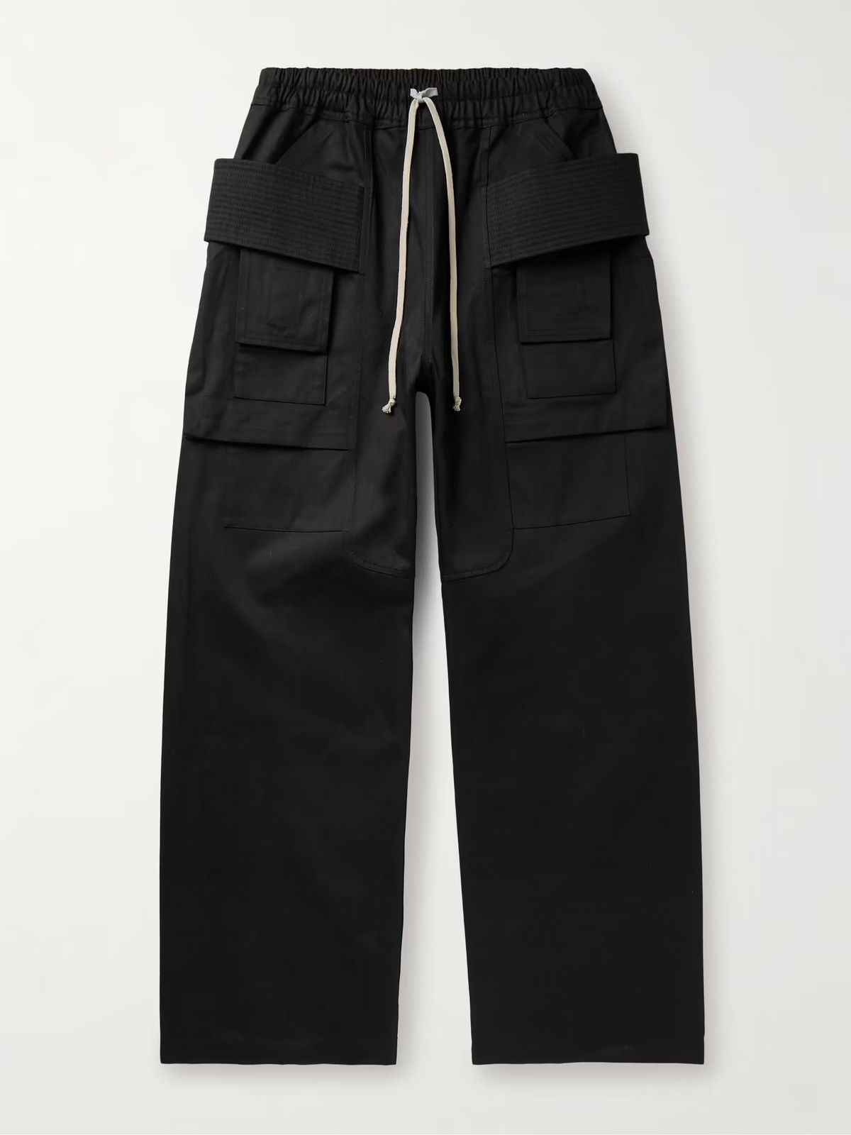 image of Rick Owens x Rick Owens Drkshdw New Rick Owen’S Drkshdw Cotton Straight Leg Cargos Medium M in Blac