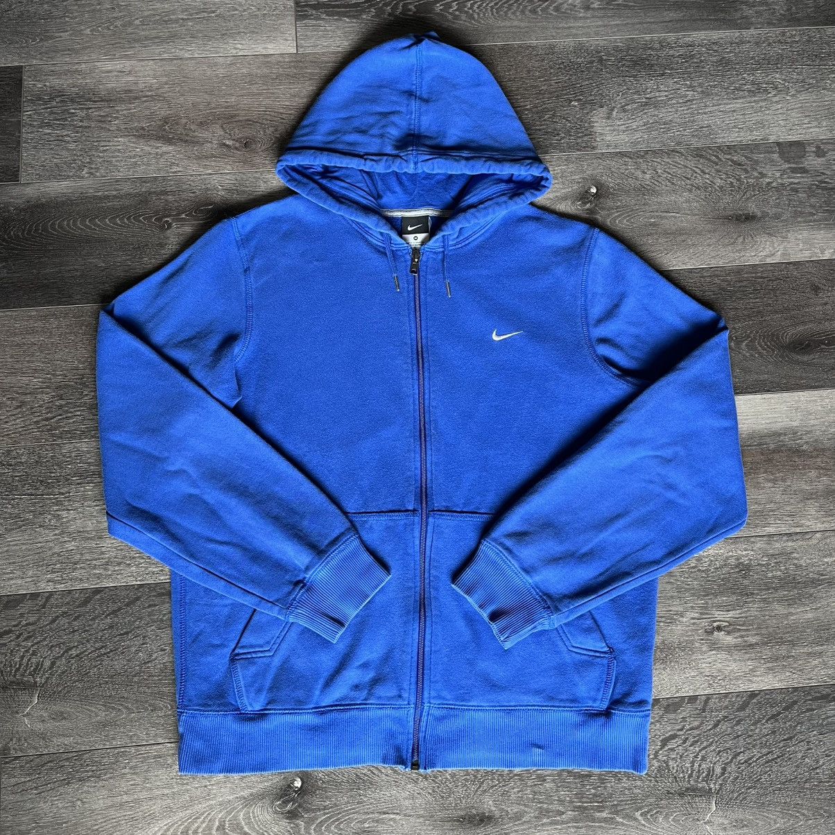 Nike Vintage 2000s Nike Zip Up Basic Swoosh Logo Pullover Hoodie Size US M / EU 48-50 / 2 - 1 Thumbnail