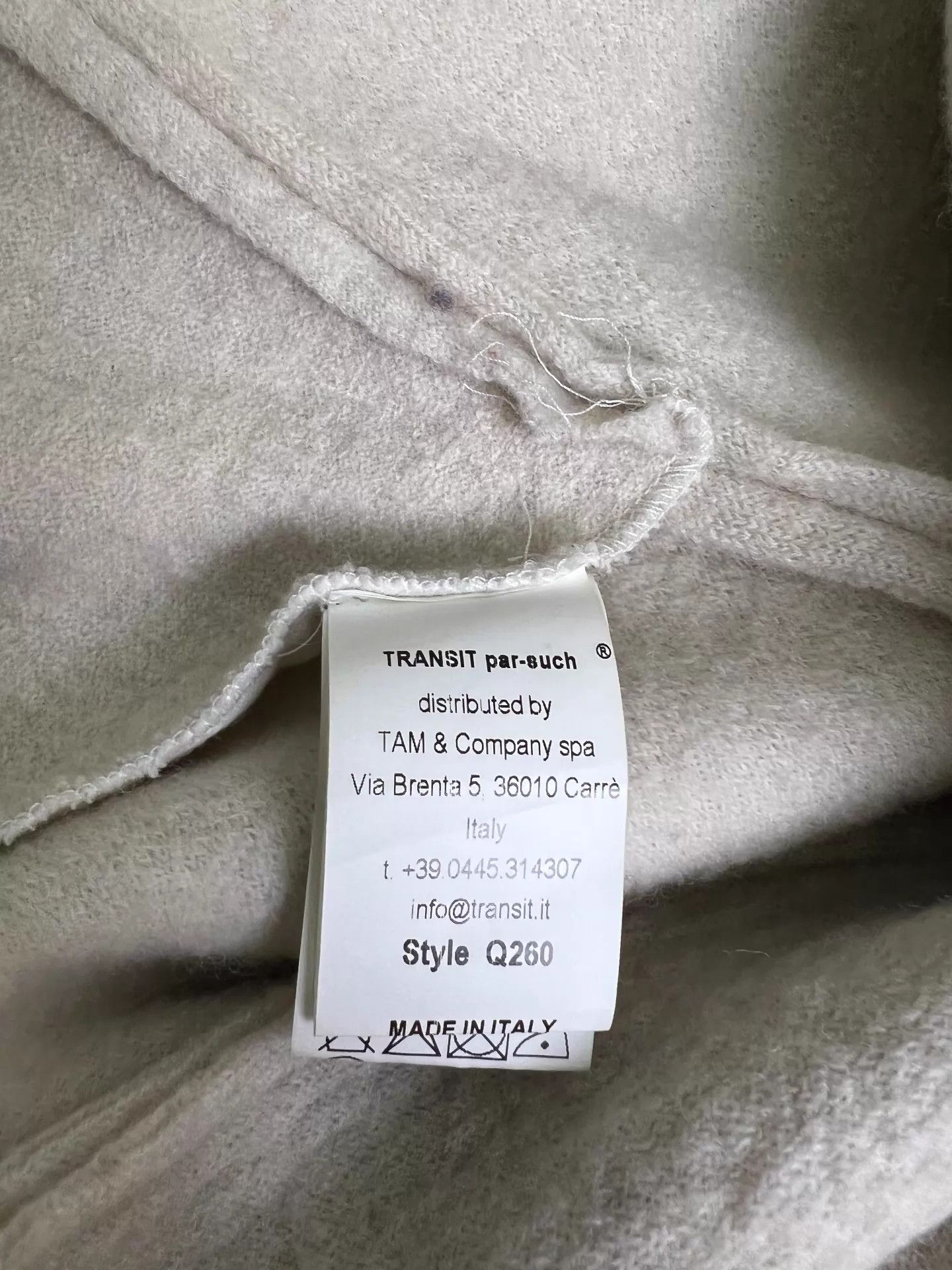 Other TRANSIT 100% Double Wool Knit Overcoat 42 New Size M / US 6-8 / IT 42-44 - 9 Thumbnail