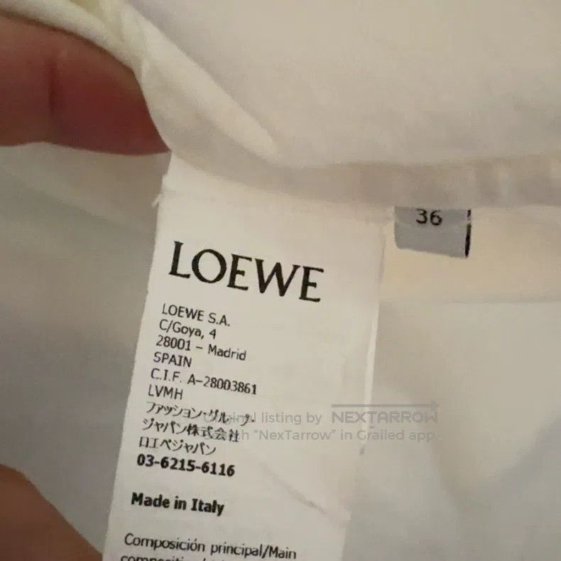 Loewe Loewe Solid Color Openwork Embroidered Loose Collar Single Size XS / US 0-2 / IT 36-38 - 2 Thumbnail