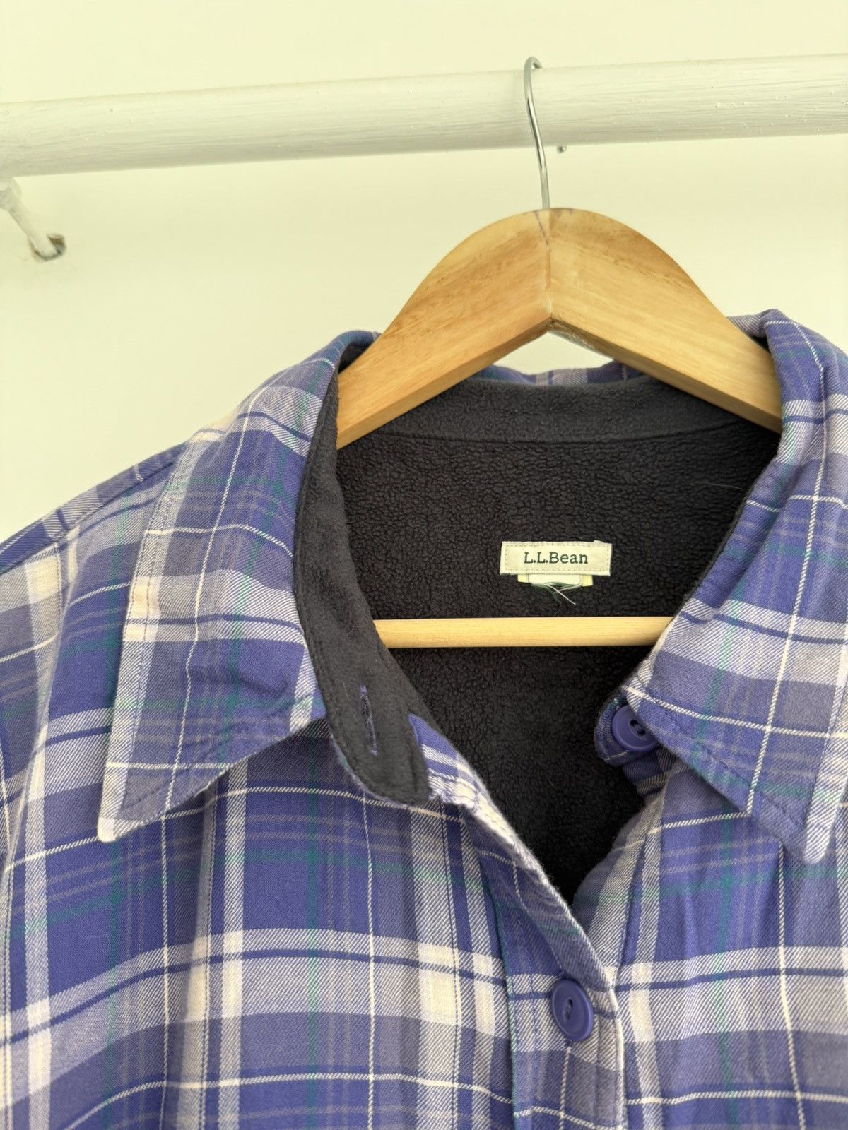 Flannel × L.L. Bean × Vintage L.L.Bean Vintage Fleece Shirt Size US XL / EU 56 / 4 - 3 Thumbnail