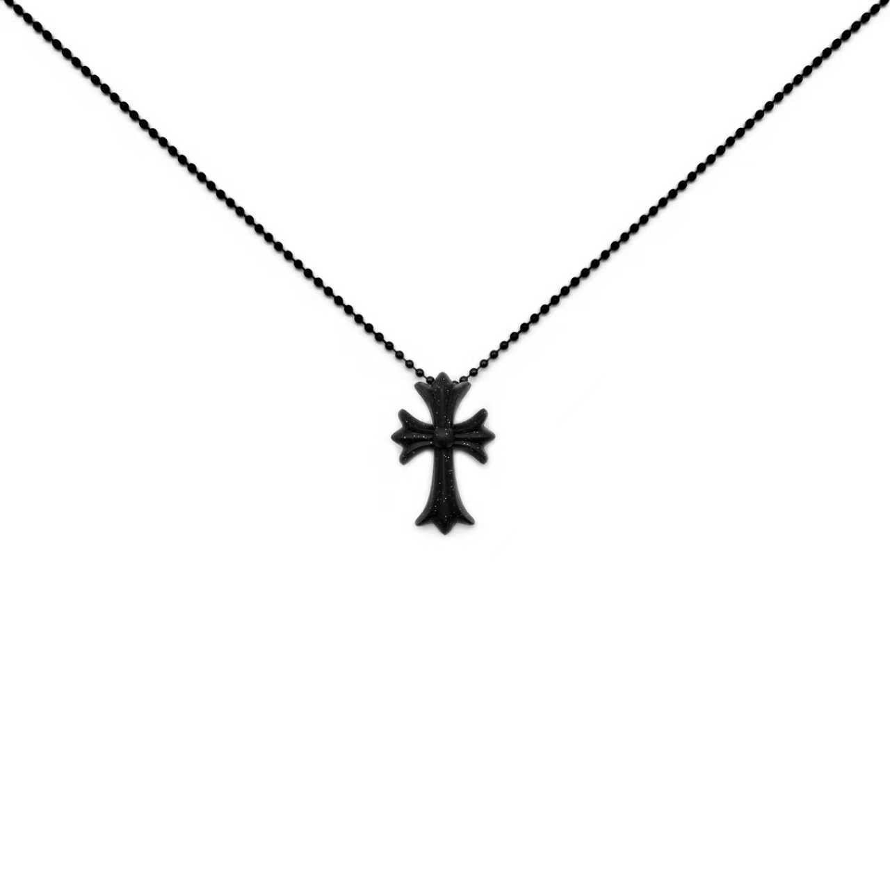Chrome Hearts Chrome Hearts Resin Cross Ball Chain Necklace Size ONE SIZE - 1 Thumbnail