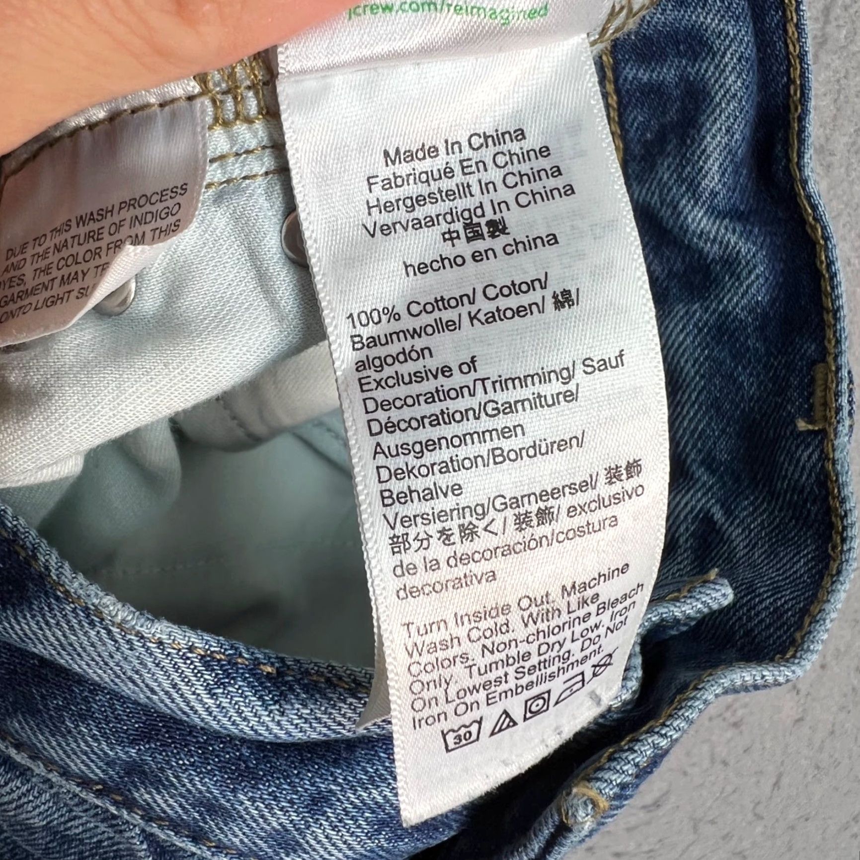 J.Crew VINTAGE J.CREW Jeans Wide-Leg Womens Size 30 Blue 100% Cotton Distressed Hem 31in Inseam Size 30" / US 8 / IT 44 - 6 Thumbnail