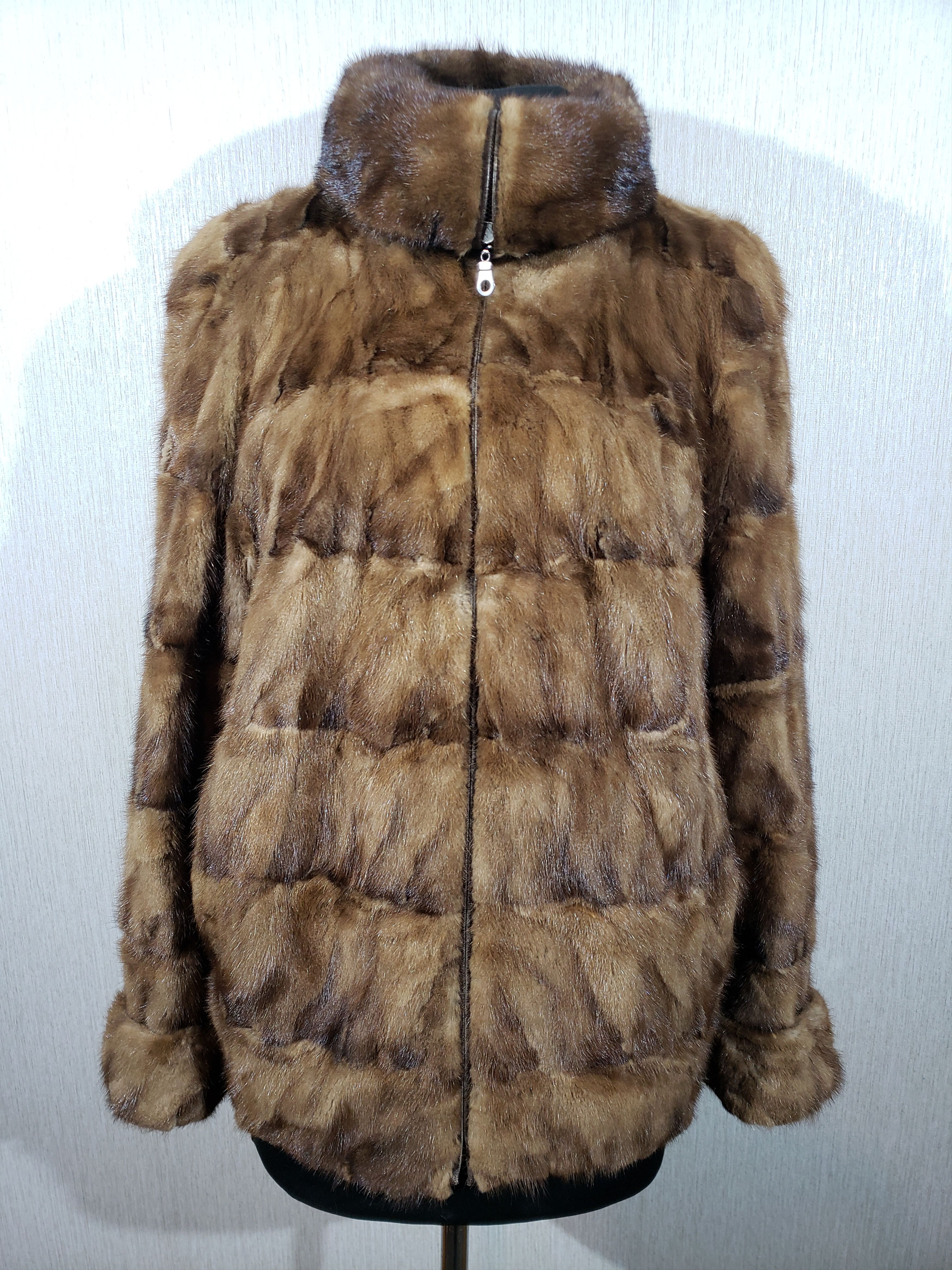 Other Stylish brown women's mink coat. Size XL / US 12-14 / IT 48-50 - 2 Thumbnail