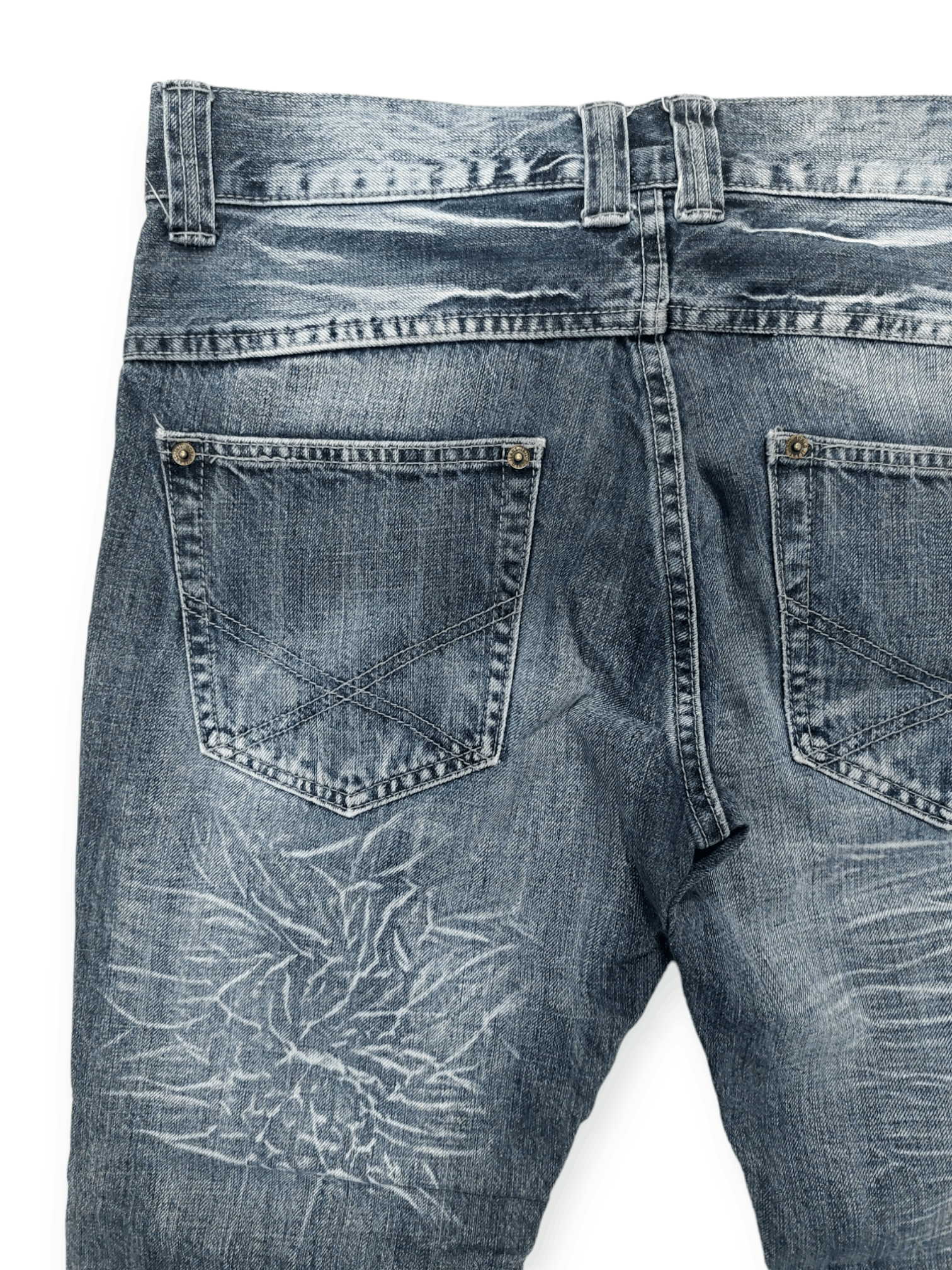 Other 🔥SORRIDERE🔥 Punk Style Flare Bootcut Denim Jeans Size US 31 - 13 Thumbnail