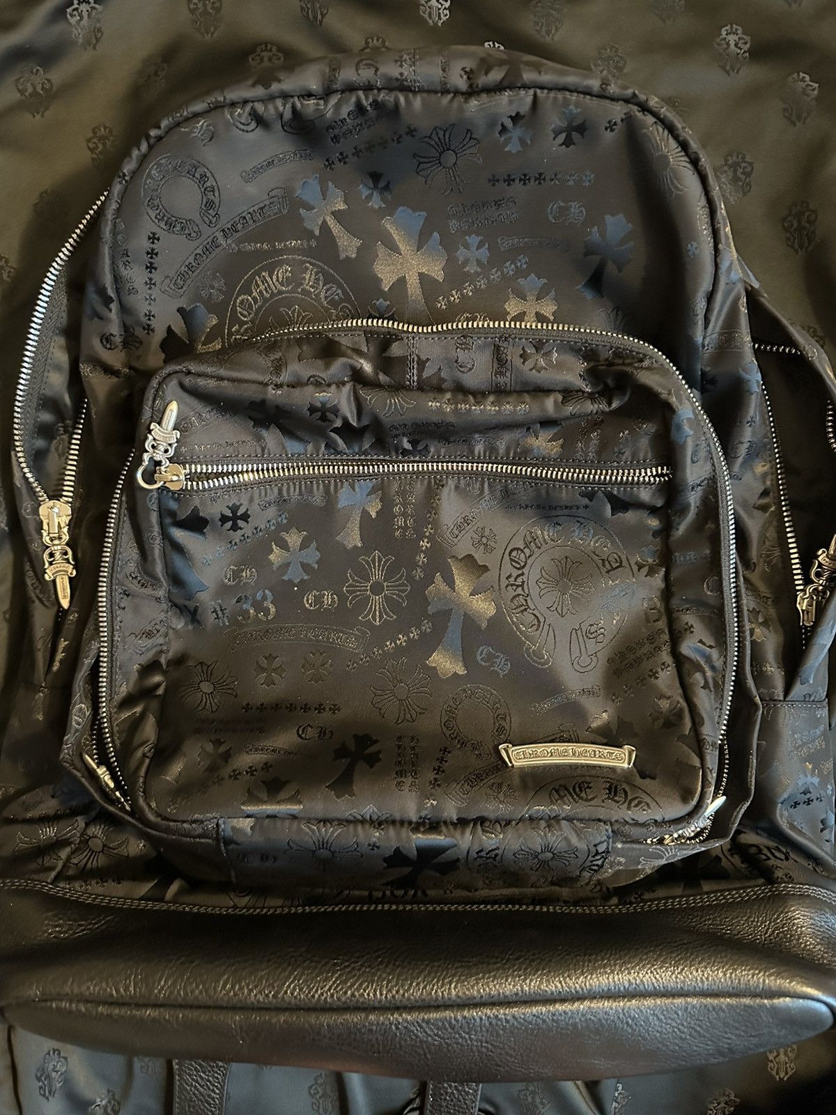 Chrome Hearts CHROME HEARTS STENCIL 7TH GRADE NYLON BACKPACK Size ONE SIZE - 14 Thumbnail