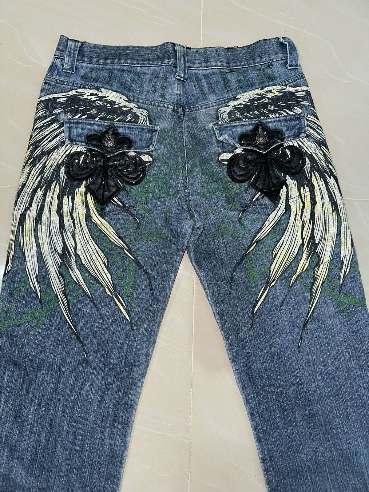 Japanese Brand RawBlue jeans rare design Size US 36 / EU 52 - 1 Thumbnail