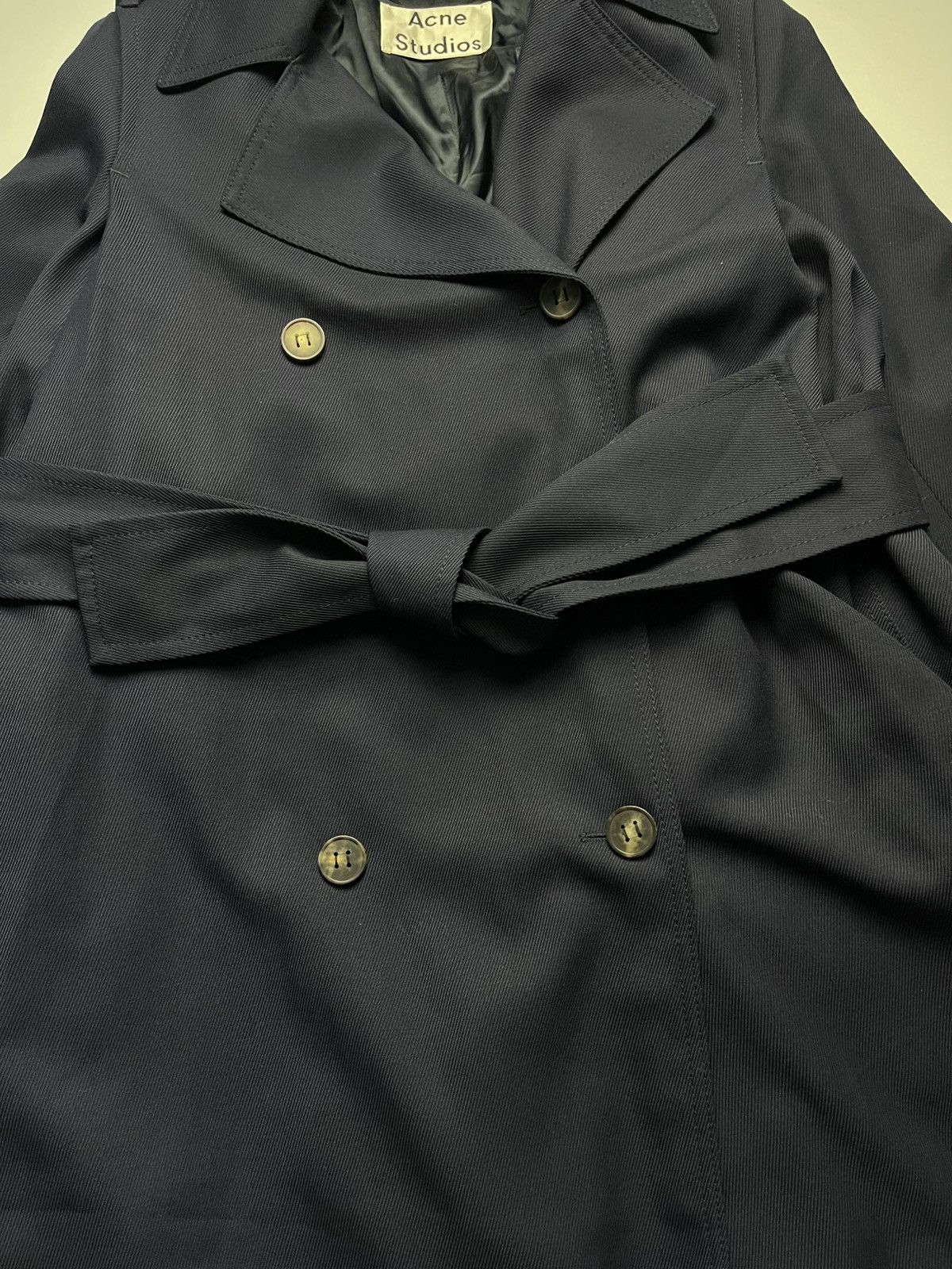 Acne Studios Acne Studios Olwen Twill Trench Coat Size XXS / US 00 / IT 34 - 9 Thumbnail