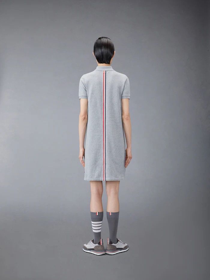 Thom Browne Knee-Length Polo Dress W/ Center Back RWB Stripe Size M / US 6-8 / IT 42-44 - 4 Thumbnail