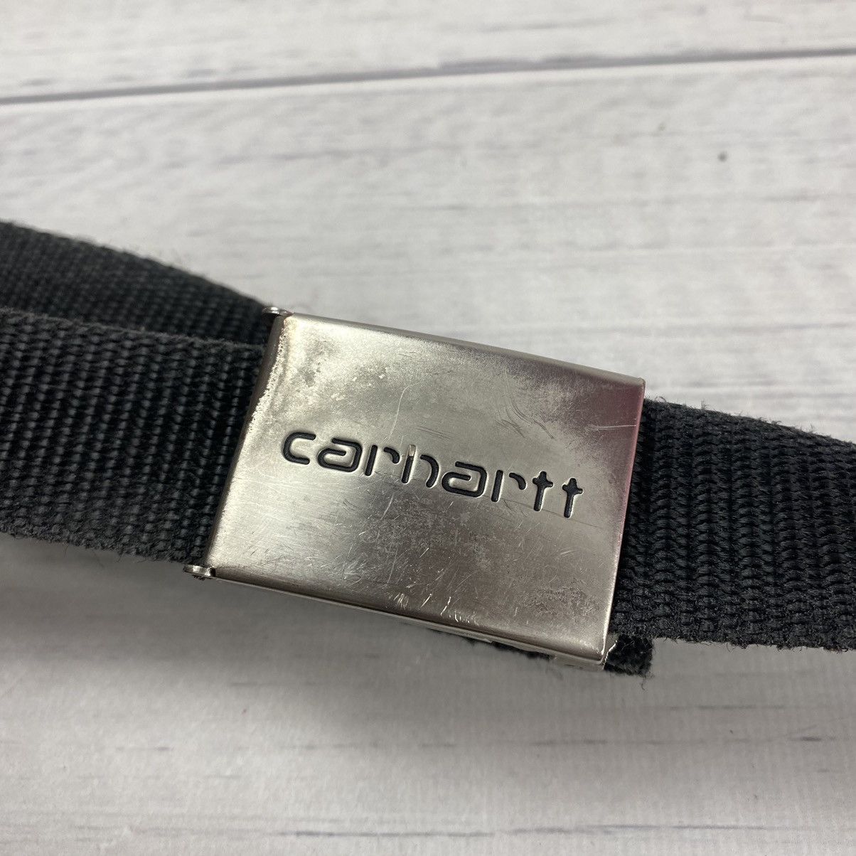 Pre-owned Carhartt X Vintage Carhartt Metallic Belt In Black
