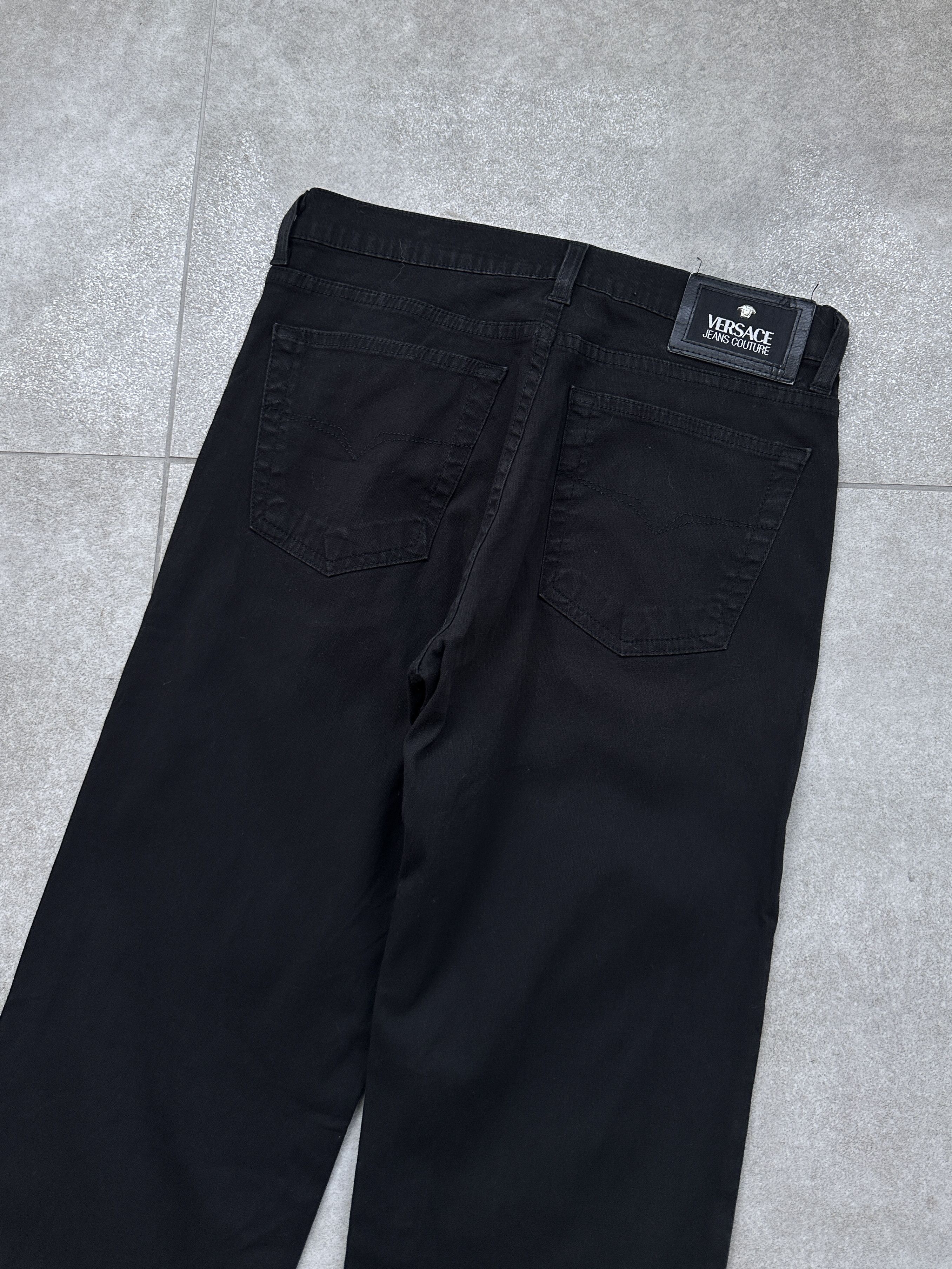 Versace Vintage Versace Jeans Couture Black Trousers Pants Size 27" / US 4 / IT 40 - 1 Thumbnail