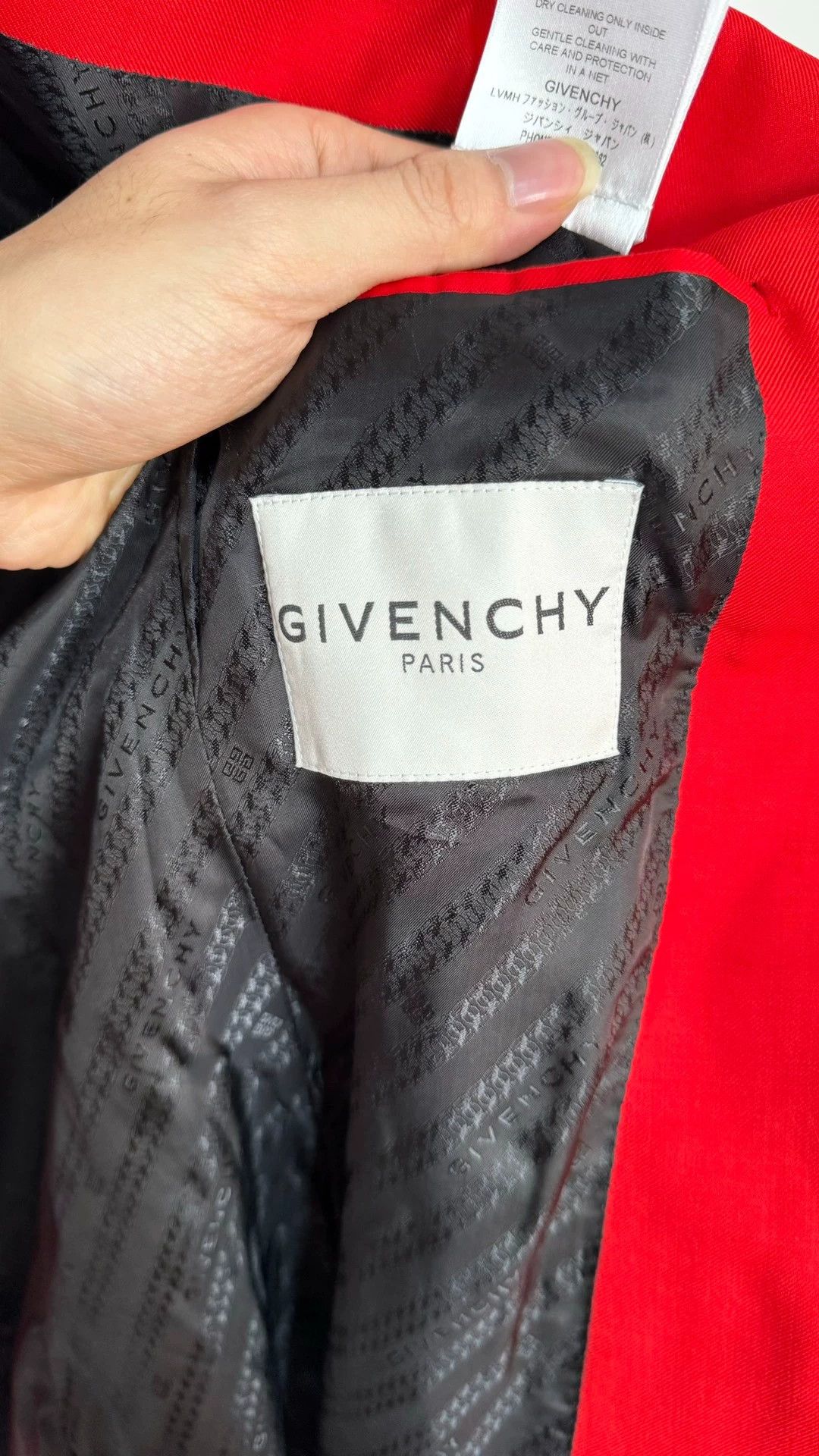 Givenchy Givenchy Red Wool Blazer 44 Size 44R - 4 Thumbnail