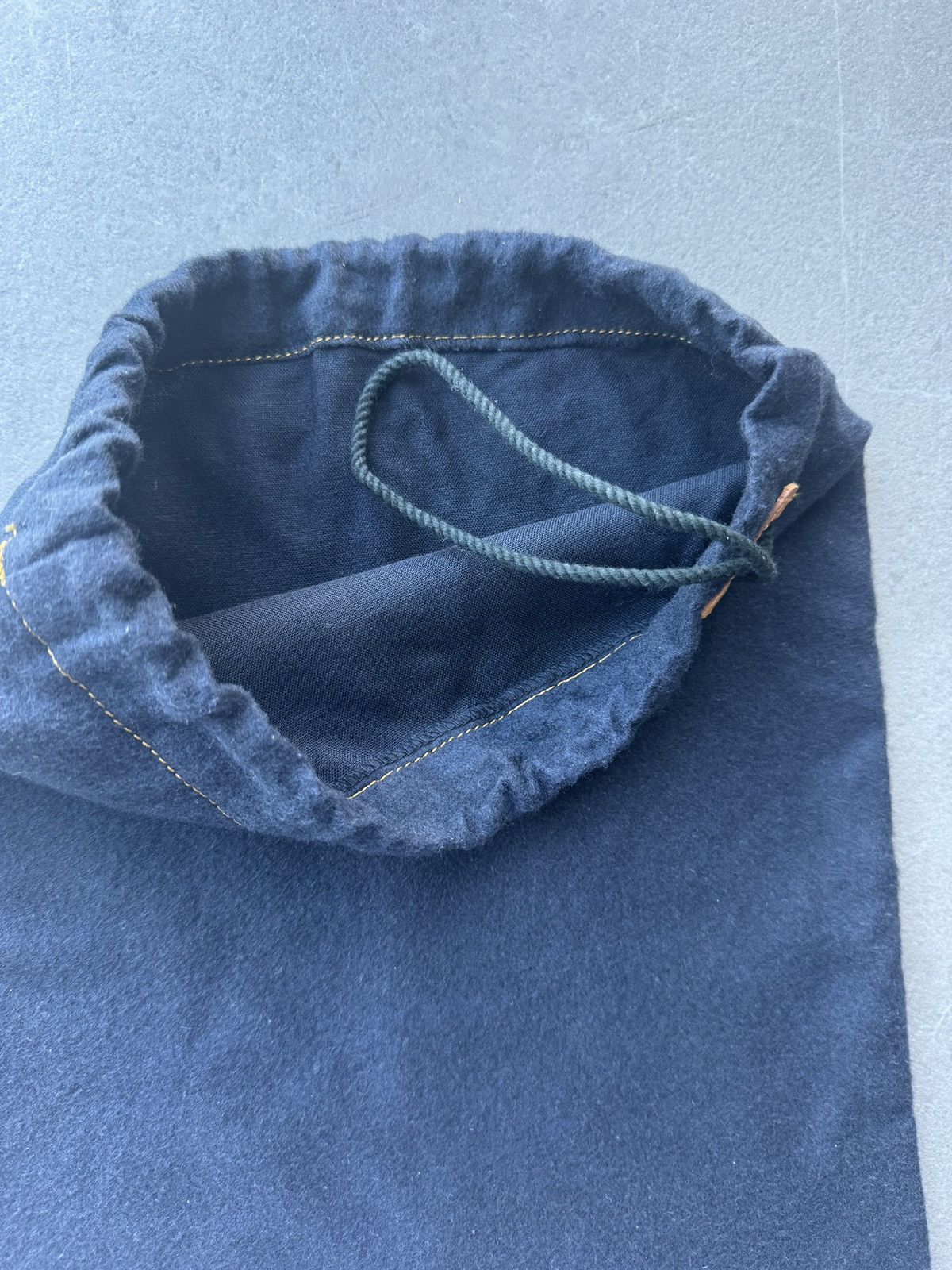 Comme des Garcons Comme des Garcons Japan Dark Blue Fabric Drawstring Dust Bag Size ONE SIZE - 5 Thumbnail