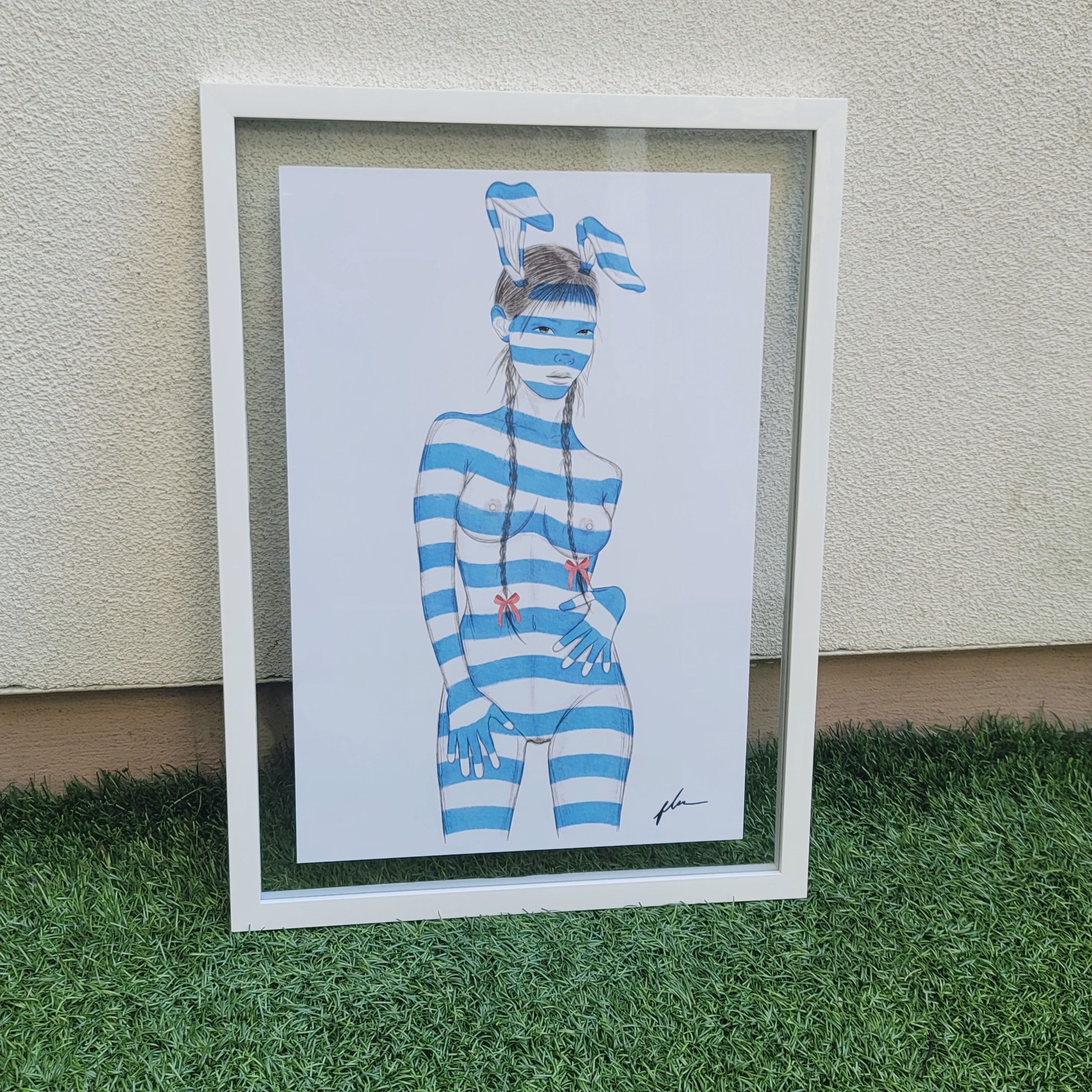 Indigo Indigou Signed Art Work Violet Size ONE SIZE - 1 Thumbnail