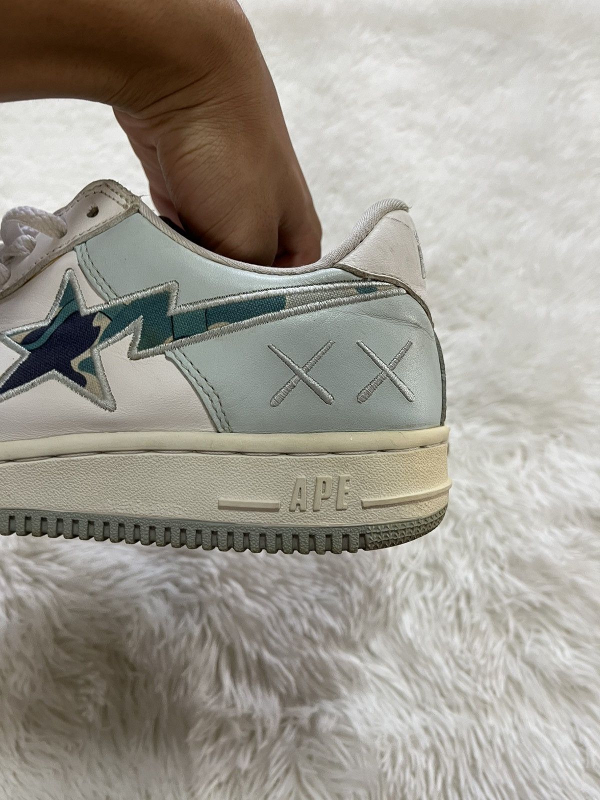 Bape × Kaws Bape sta x Kaws blue and white Size US 8.5 / EU 41-42 - 8 Thumbnail