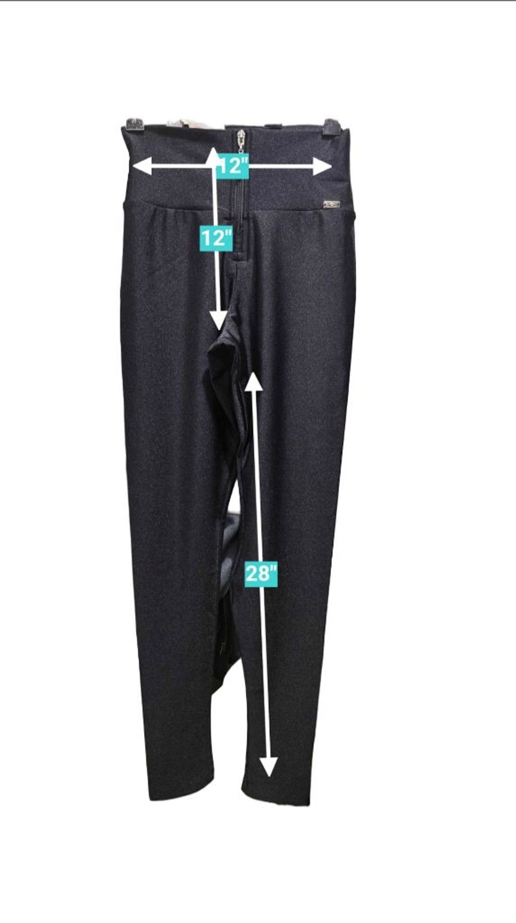 Other Cajubrasil Black Leggings with Front Zipper L Size 28" / US 6 / IT 42 - 3 Thumbnail