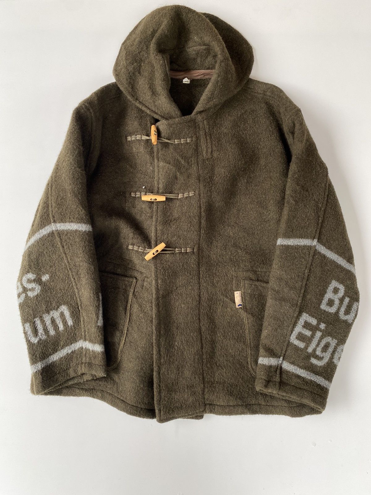 Vintage ✅️Slow Stone Blanket Duffle Wool Jacket Size US L / EU 52-54 / 3 - 3 Thumbnail